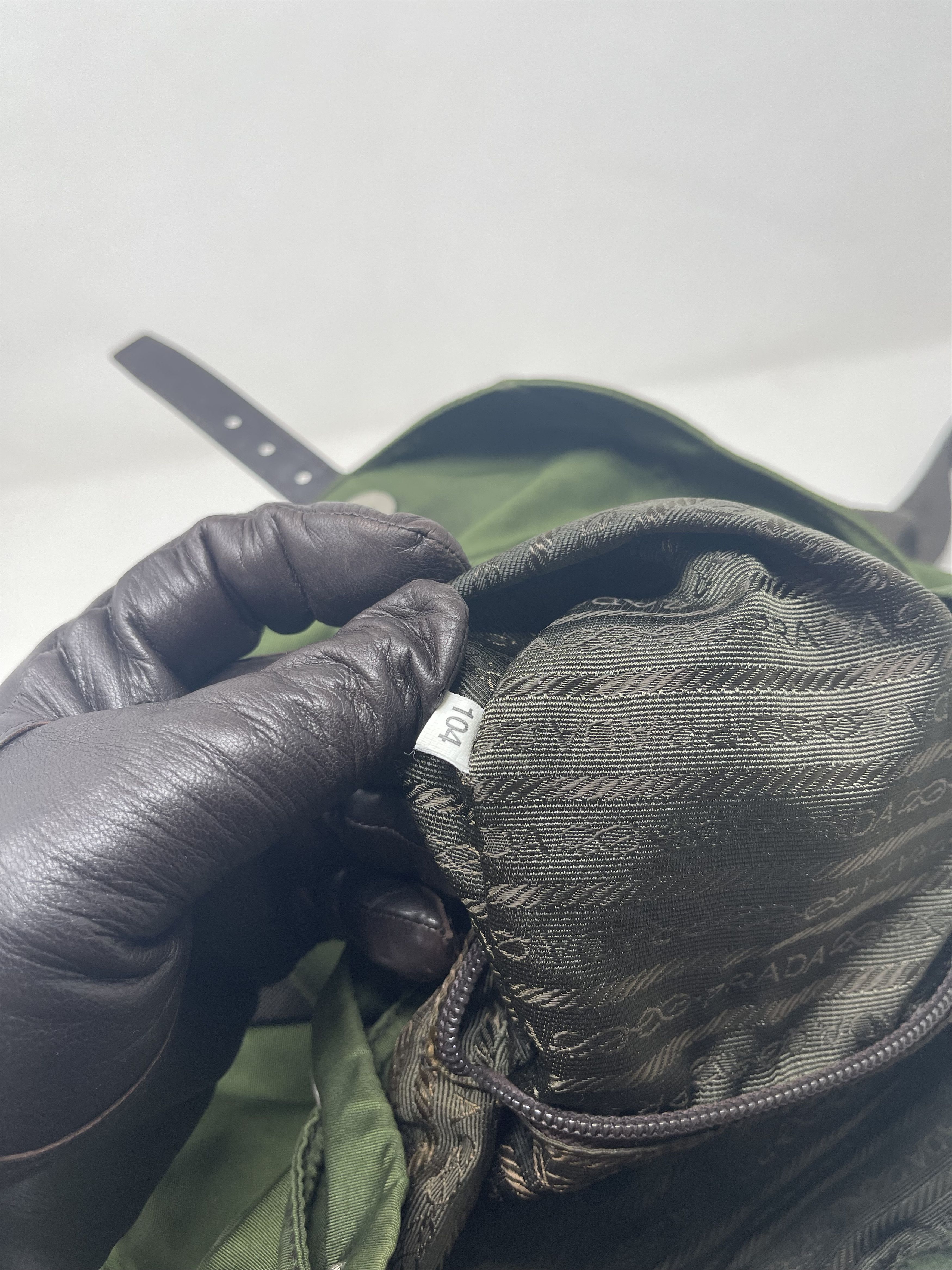 Prada Prada Nylon Green Backpack Size ONE SIZE - 12 Thumbnail