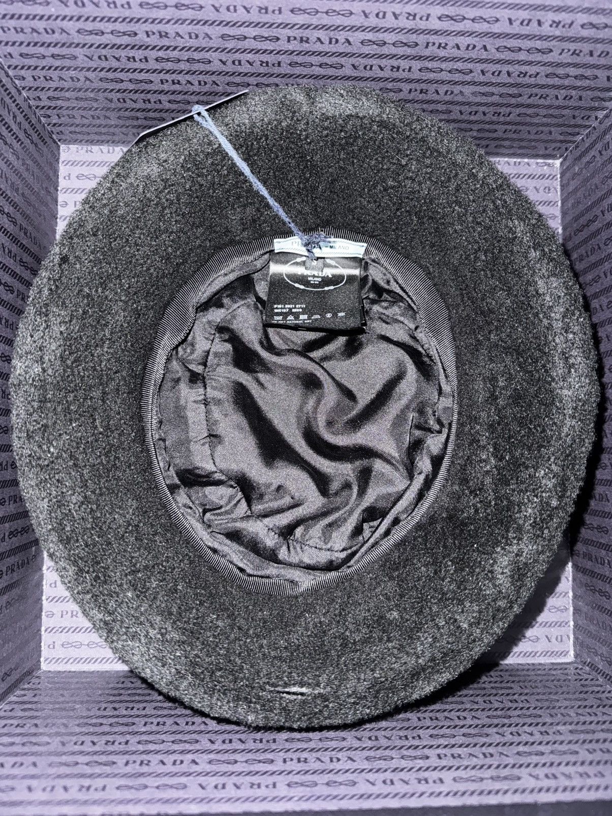 Prada Prada Shearling bucket hat black S Size ONE SIZE - 6 Thumbnail