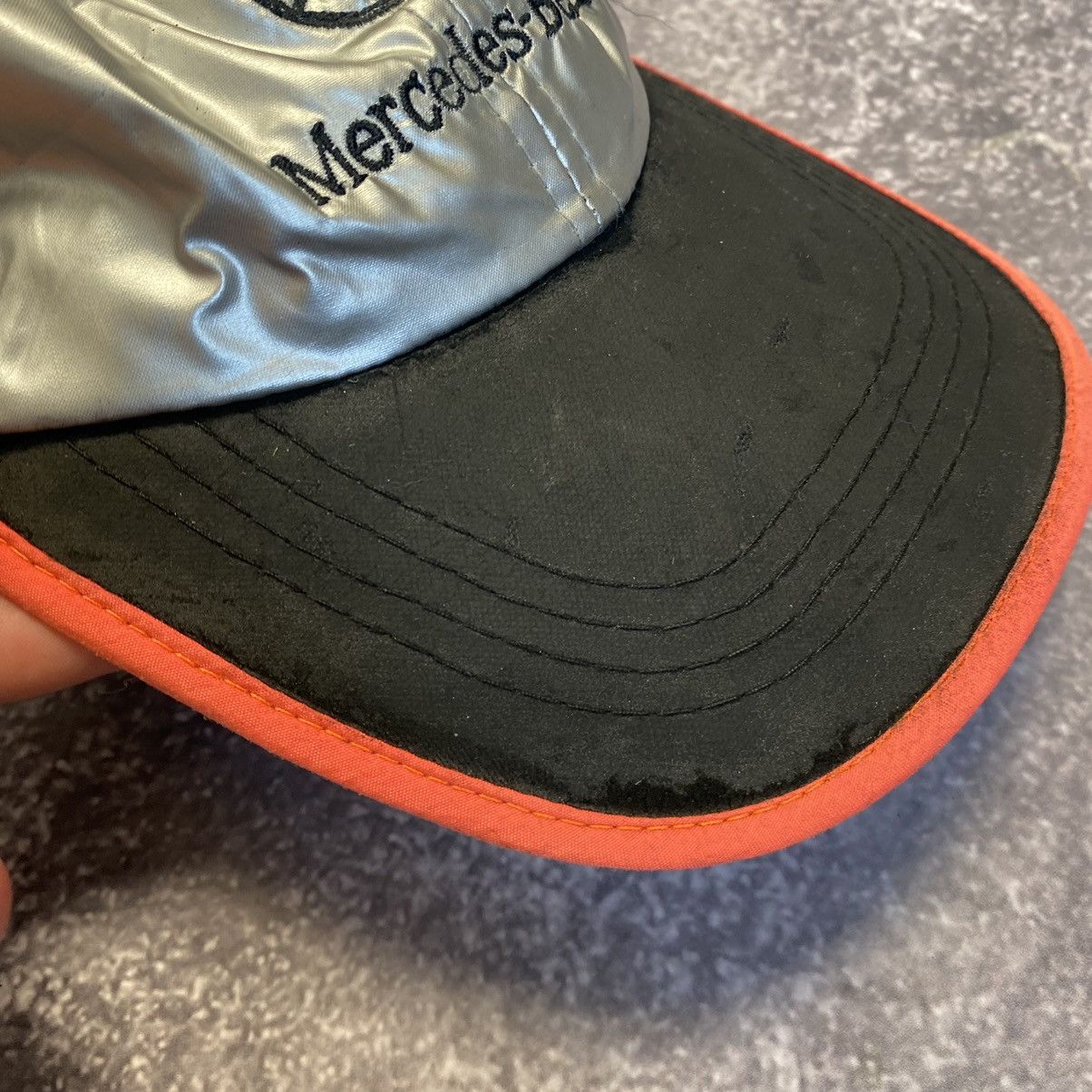 Mercedes-Benz × Vintage Vintage Mercedes Benz Nylon Big Logo racing cap Size ONE SIZE - 12 Thumbnail