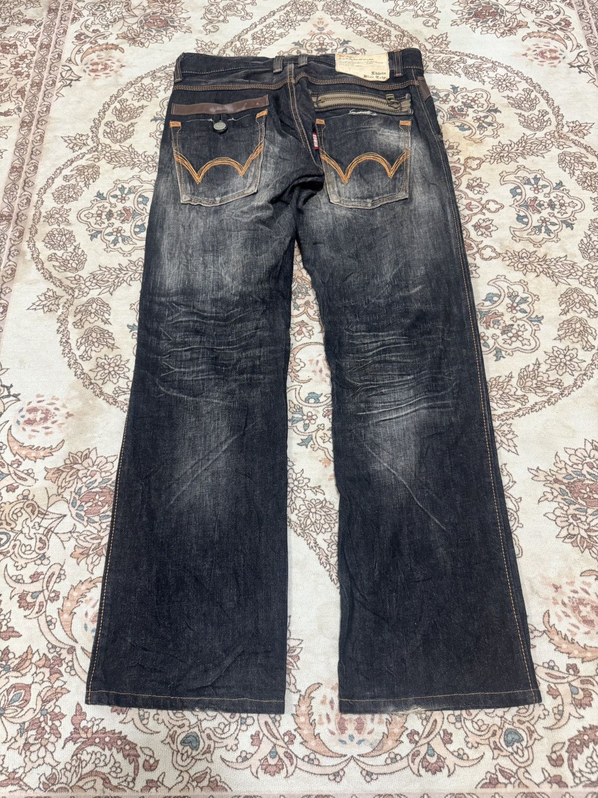 Edwin × If Six Was Nine × Vintage Edwin Blue Trip Straight Jeans Size US 30 / EU 46 - 6 Thumbnail