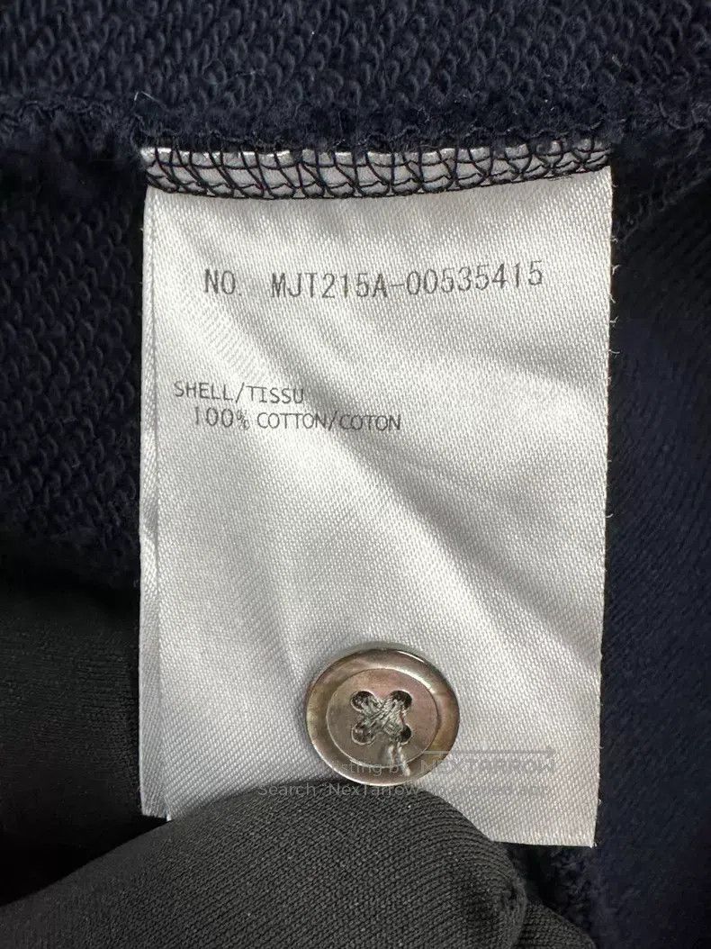 Thom Browne Thom Browne Navy Blue Striped Four Bar Zip Hooded Sweatshi Size US S / EU 44-46 / 1 - 5 Thumbnail