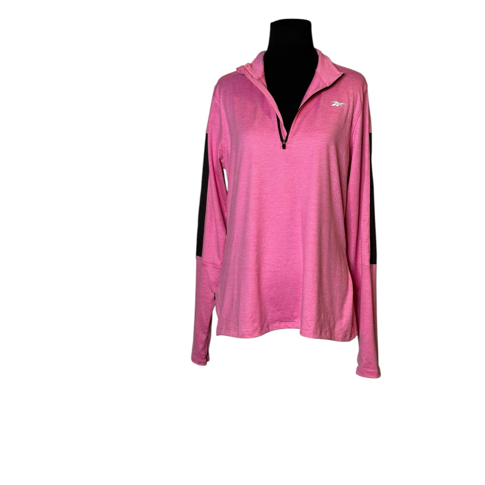 Reebok Reebok pink long sleeves pullover top size Large Size L / US 10 / IT 46 - 8 Thumbnail