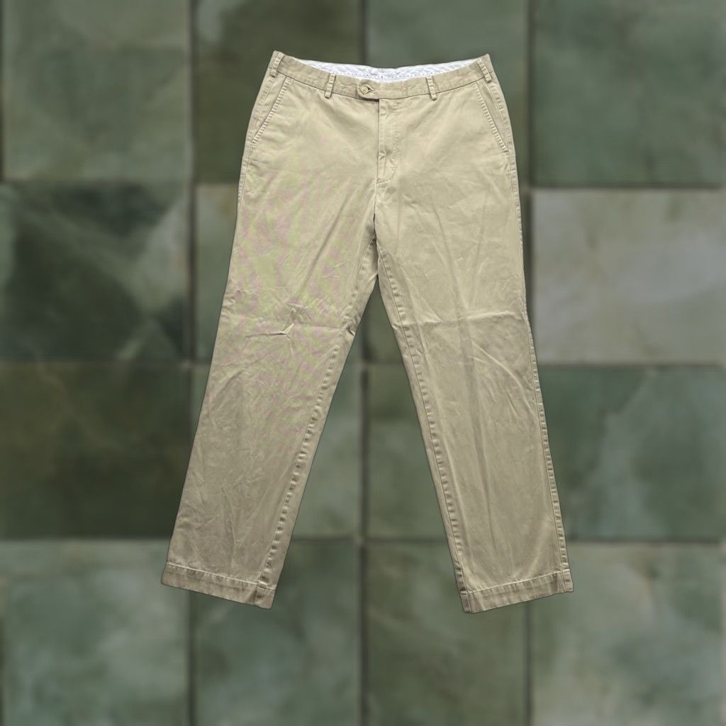 Peter Millar Peter Millar Chino Pants Mens 36x30 Beige Pima Cotton Flat Front Golf Casual Clothing Size US 36 / EU 52 - 1 Thumbnail