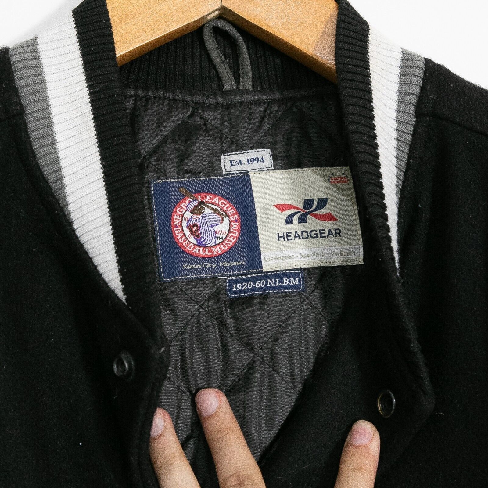 Vintage Vintage Negro League Black Yankees Wool Bomber Jacket XL Size US XL / EU 56 / 4 - 5 Thumbnail