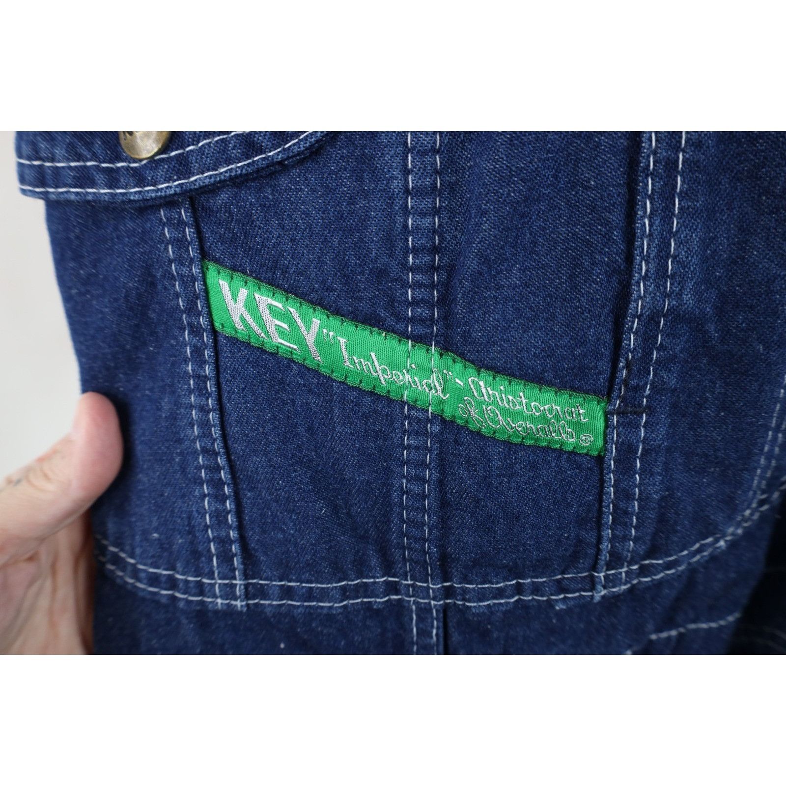 Vintage Vintage 90s Streetwear Faded Wide Leg Denim Overalls 48x30 Size US 44 / EU 60 - 5 Thumbnail