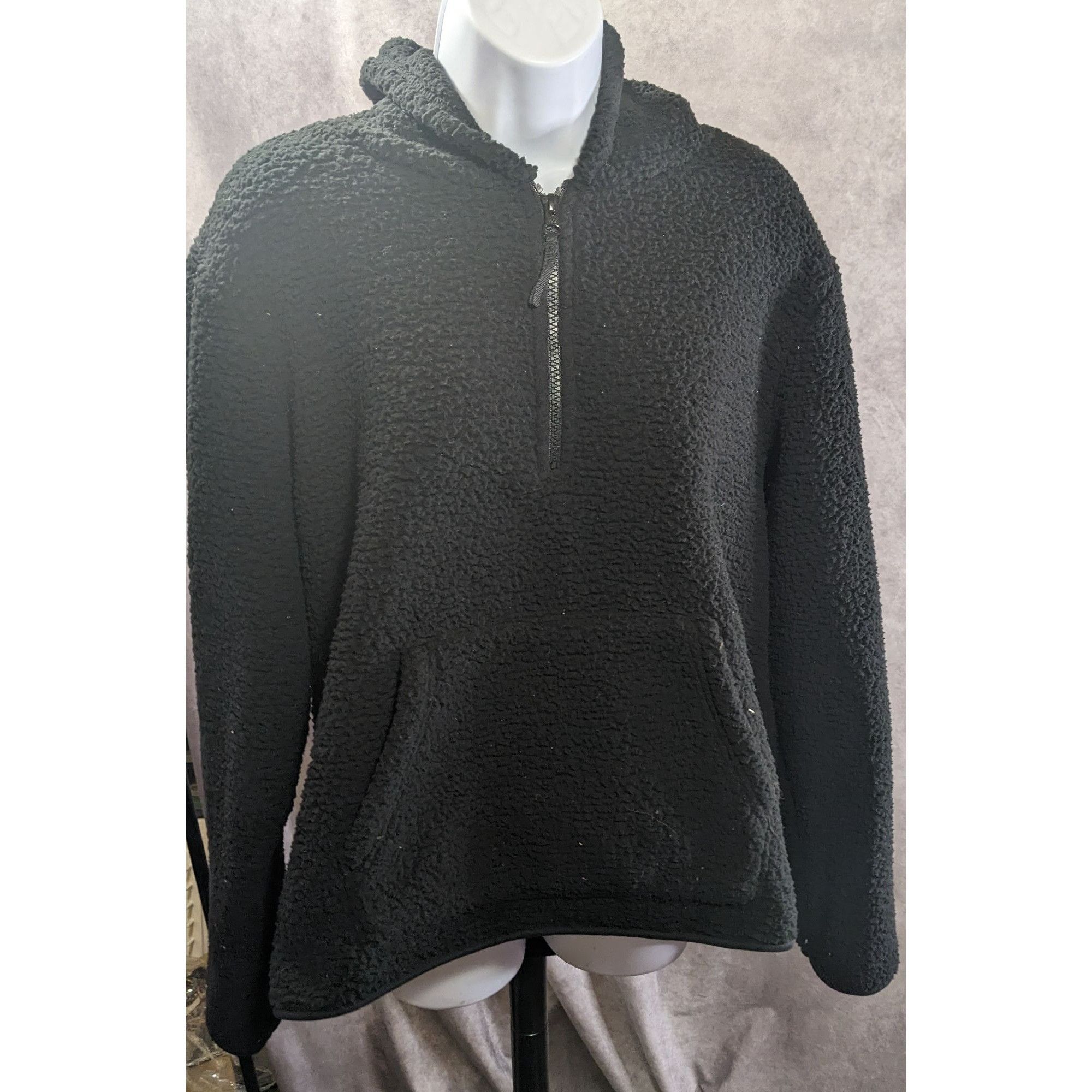Other DSG Black Sherpa Hoodie Pullover XL With Kangaroo Pocket & H Size XL / US 12-14 / IT 48-50 - 5 Thumbnail