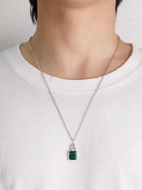 Jewelry × Vintage Retro Punk Necklace Rhinestone Pendant Size ONE SIZE - 1 Thumbnail