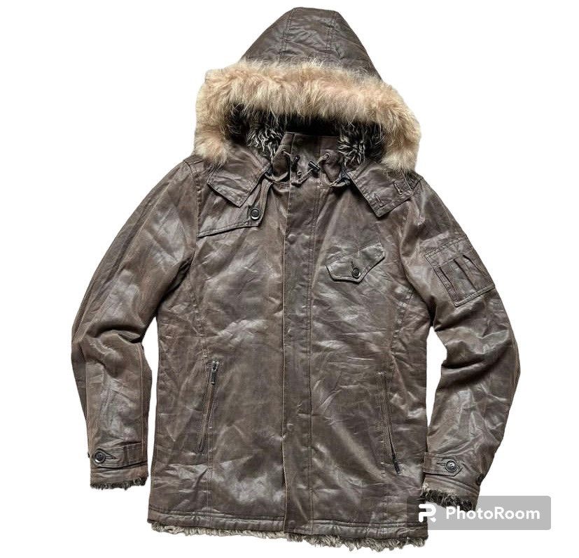 Japanese fur parka jacket ifsixwasnine lgb style