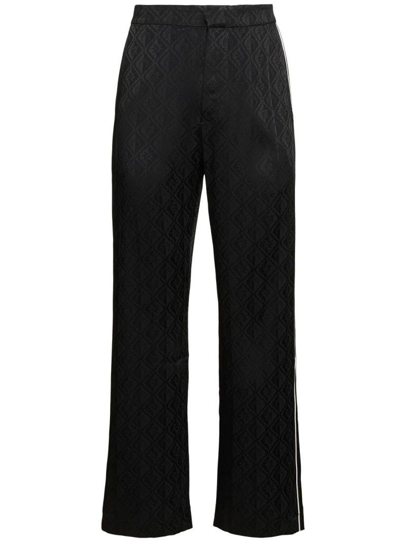 Marine Serre Marine Serre Jacquard Fluid Pants Logo Print Size L Size US 40 / EU 56 - 1 Thumbnail