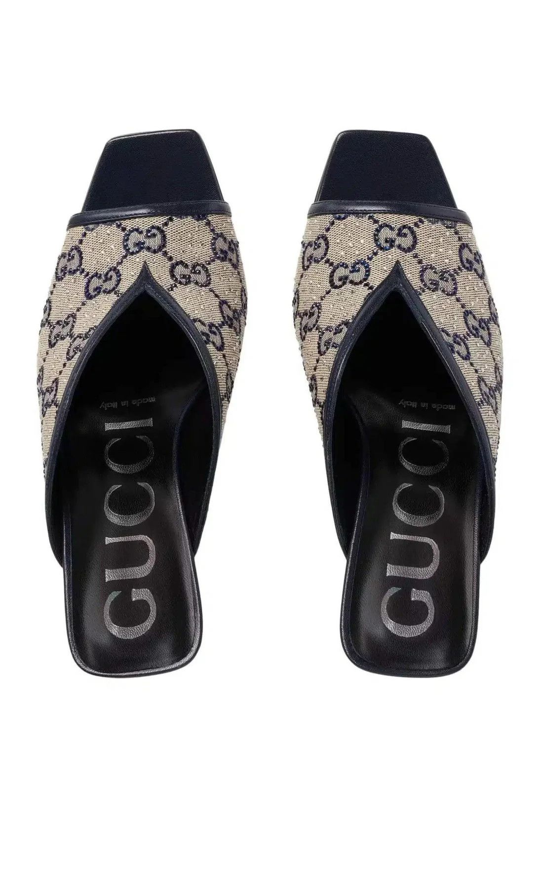 Gucci o1s1wg110225 GG Crystal Mules in Multicolor Size US 10.5 / IT 40.5 - 3 Thumbnail
