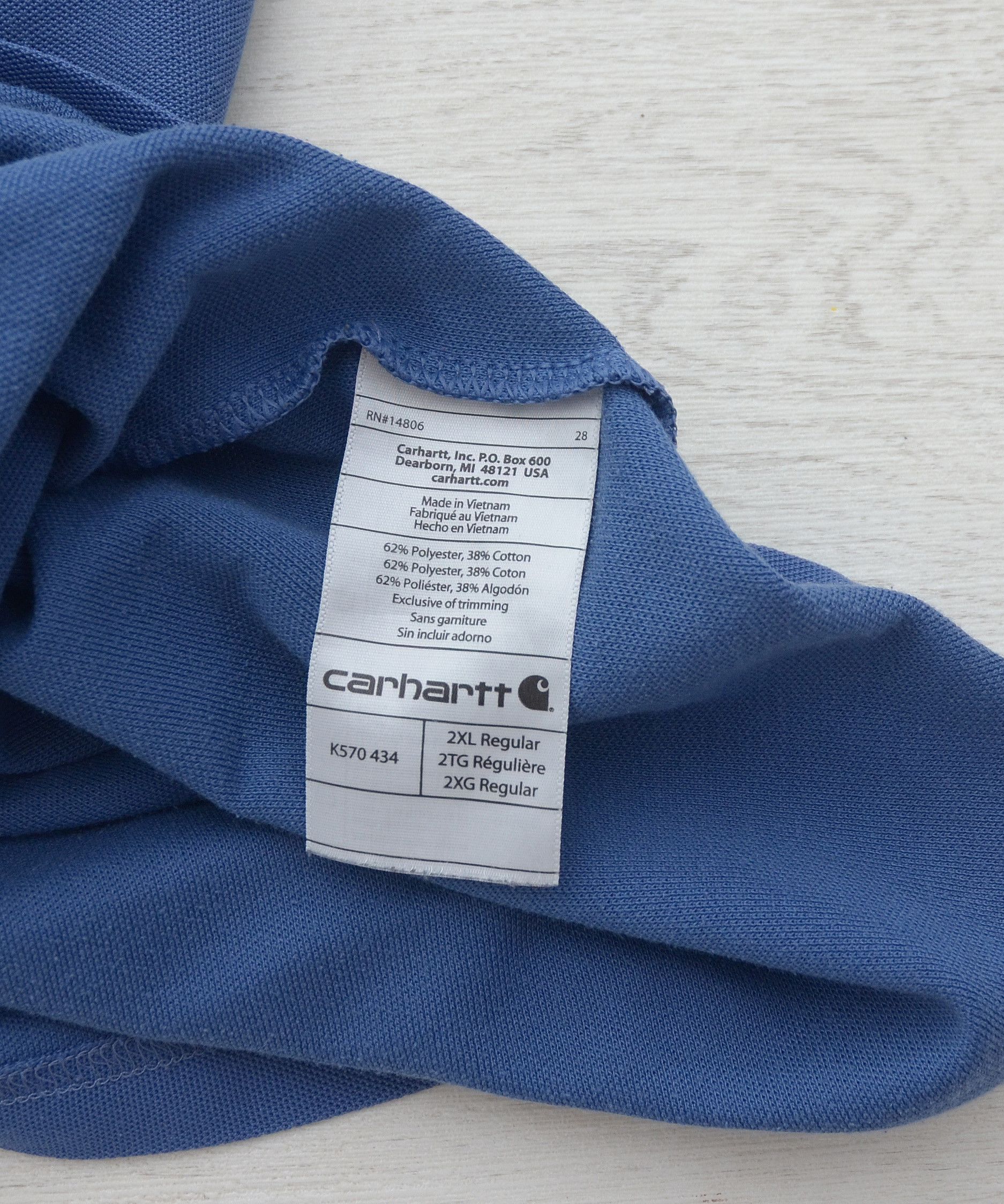 Carhartt × Vintage Vintage Carhartt Polo Shirt Work Pocket Logo Streetwear Y2K Size US XXL / EU 58 / 5 - 10 Thumbnail