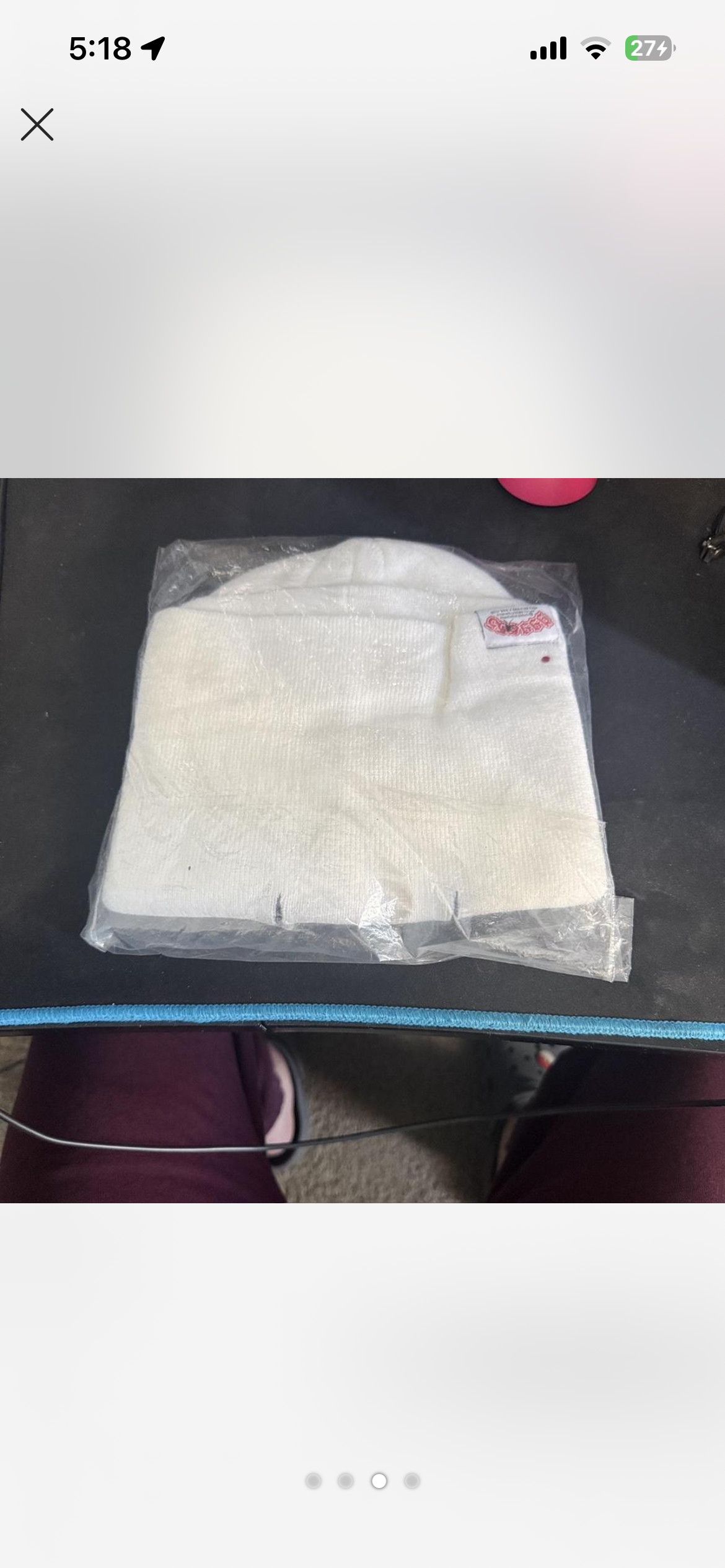 999 Club × Sp5der Sp5der X 999 club baklava white brand new never opened Size ONE SIZE - 2 Thumbnail