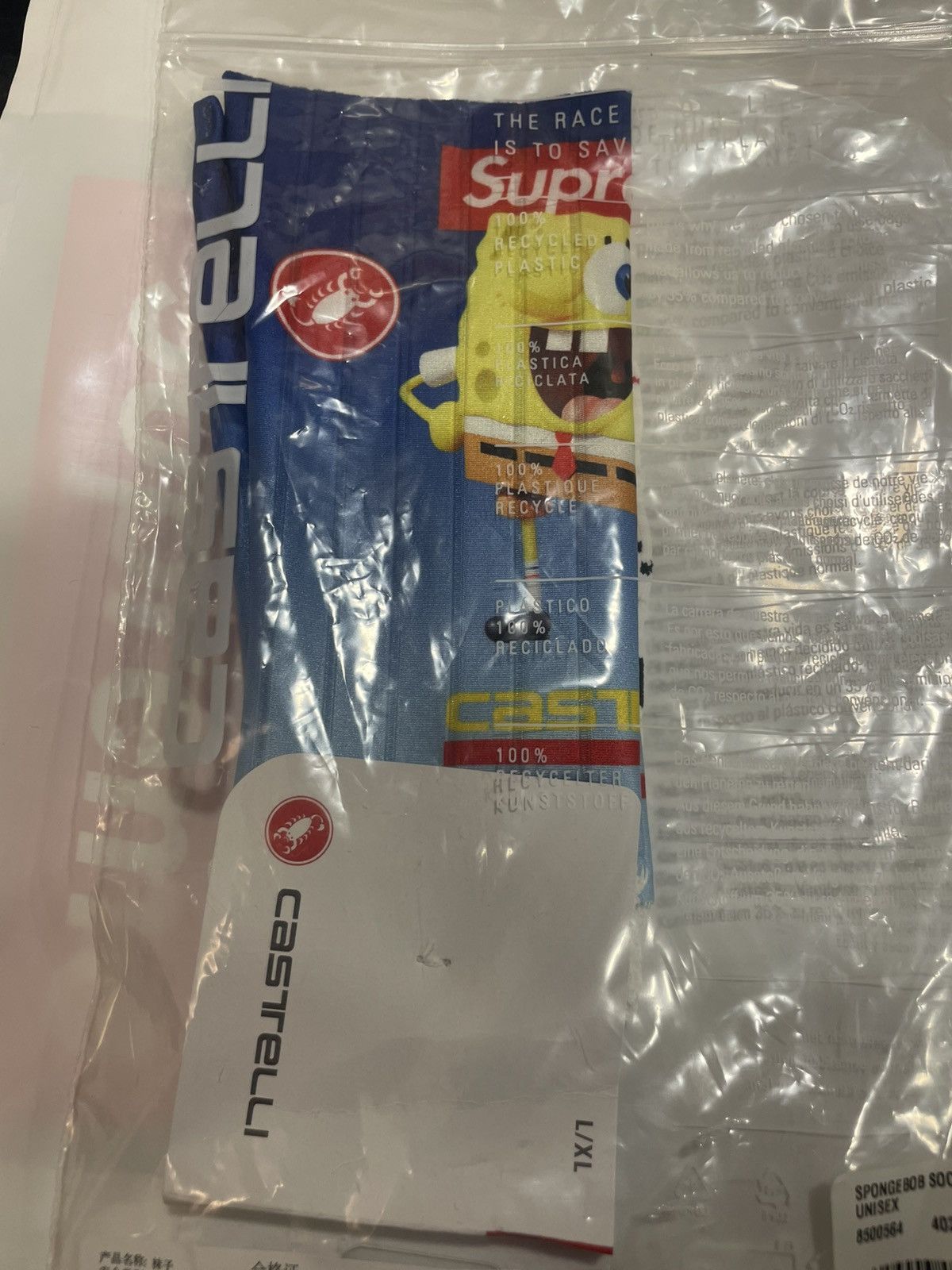 Supreme SUPREME SPONGEBOB CASTELLI CYCLING SOCK | Grailed