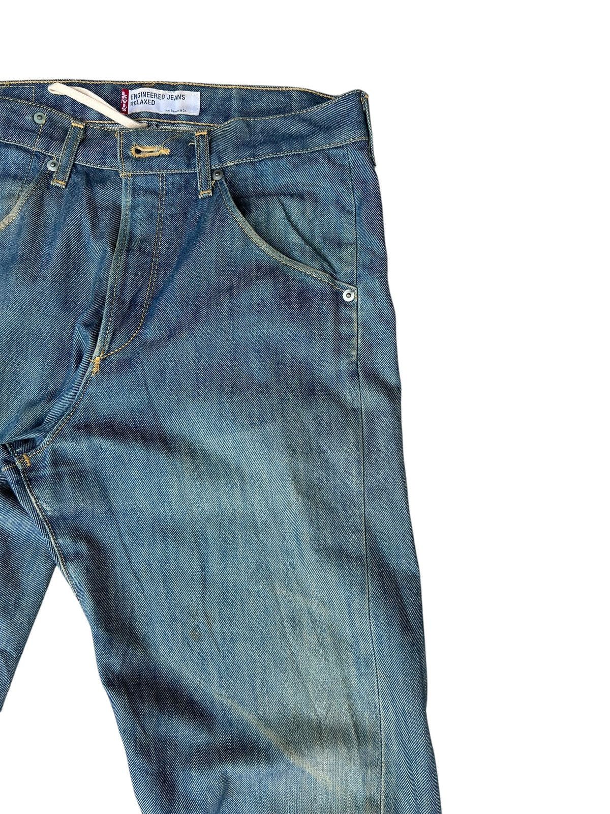 Levi's Dirty Mud Stains Denim Distressed Levi’s Engineered Jeans Size US 30 / EU 46 - 11 Thumbnail