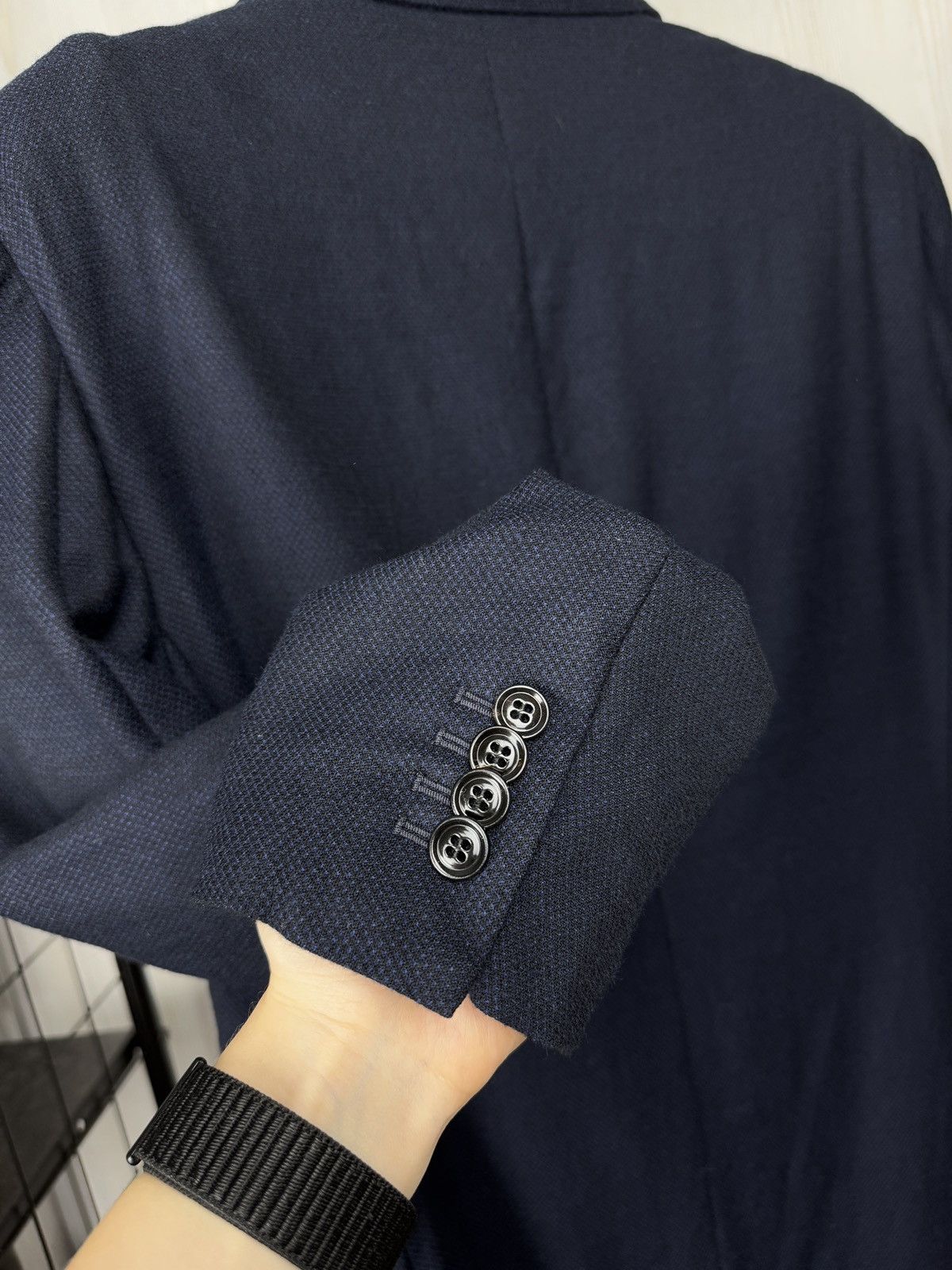 Ermenegildo Zegna Ermenegildo Zegna Milano Easy Navy Blue wool jacket blazer Size 46R - 8 Thumbnail