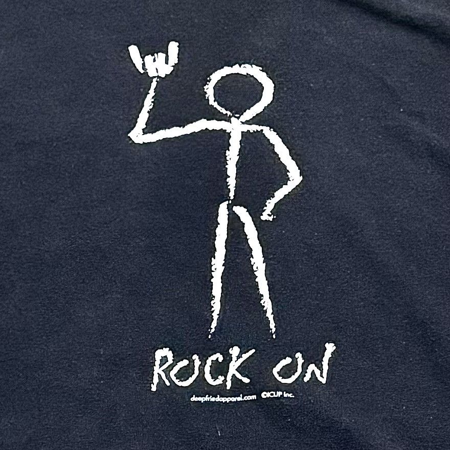 Vintage VINTAGE ROCK ON CARTOON TEE! Size US XL / EU 56 / 4 - 1 Thumbnail