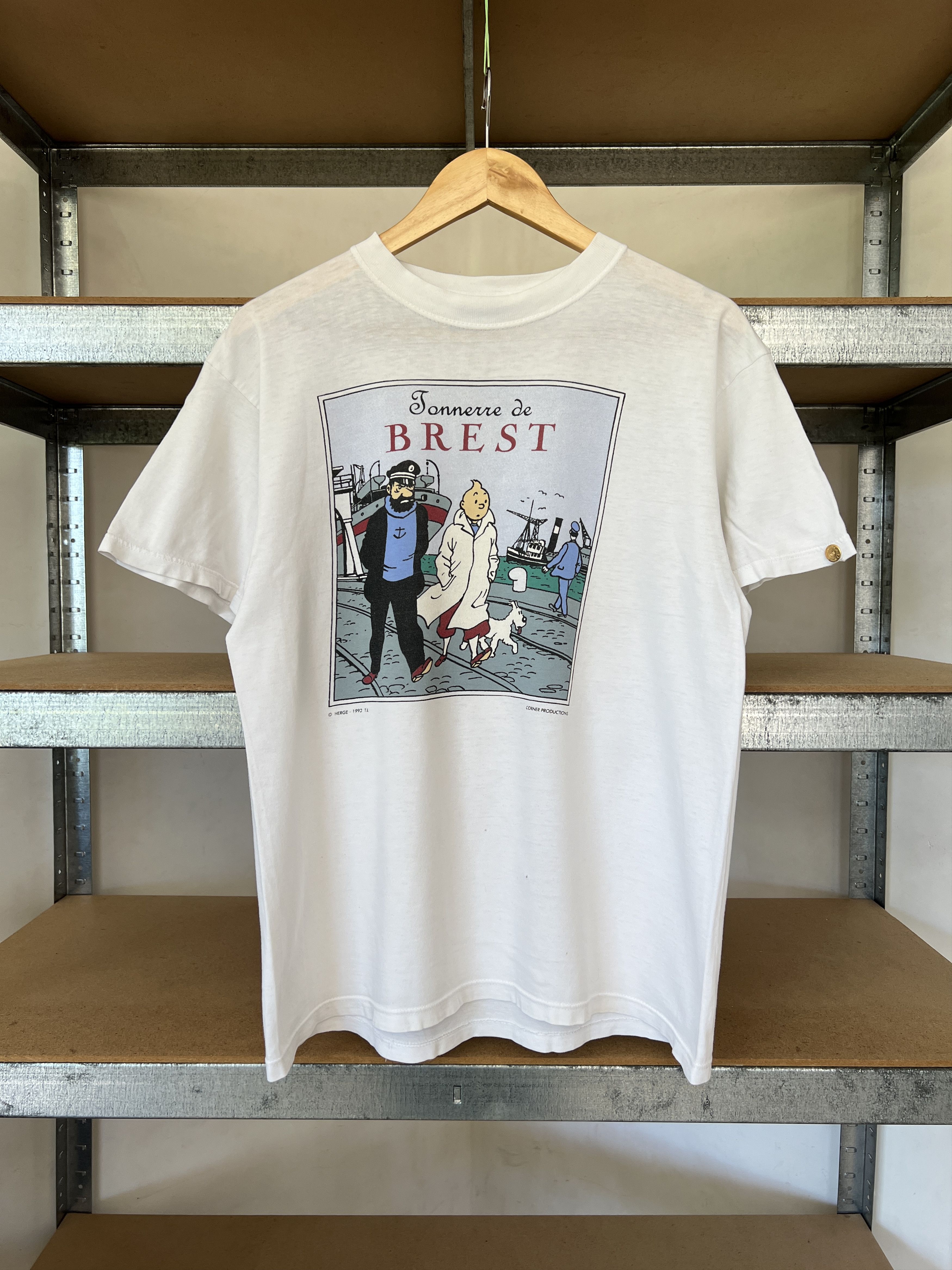 Vintage Tintin Adventures Brest Vintage 1993 Comics Movie Tee | Grailed