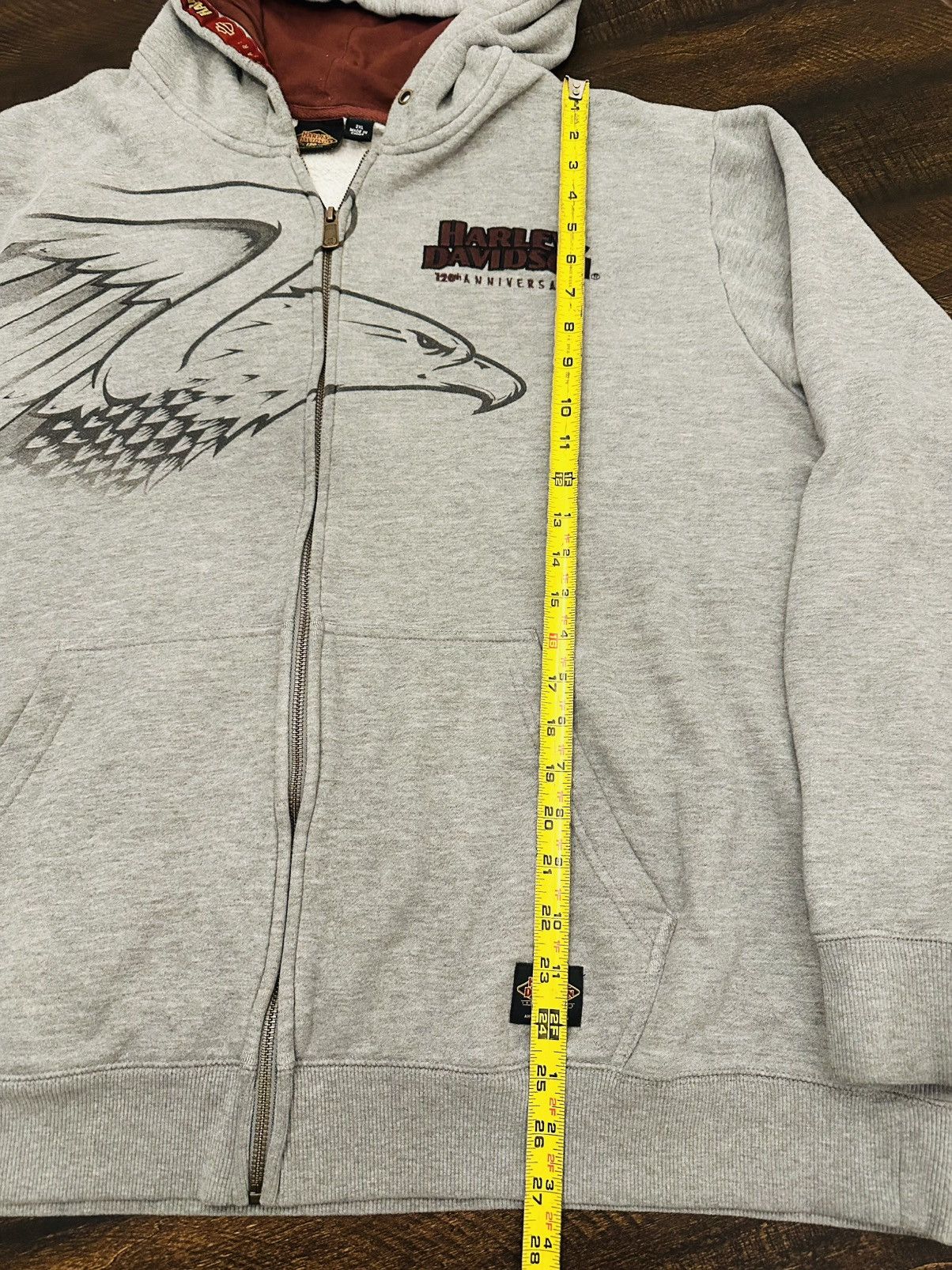 Harley Davidson Harley-Davidson Men's 2XL 120th Anniv. Full Zip Up Hoodie Size US XXL / EU 58 / 5 - 7 Thumbnail