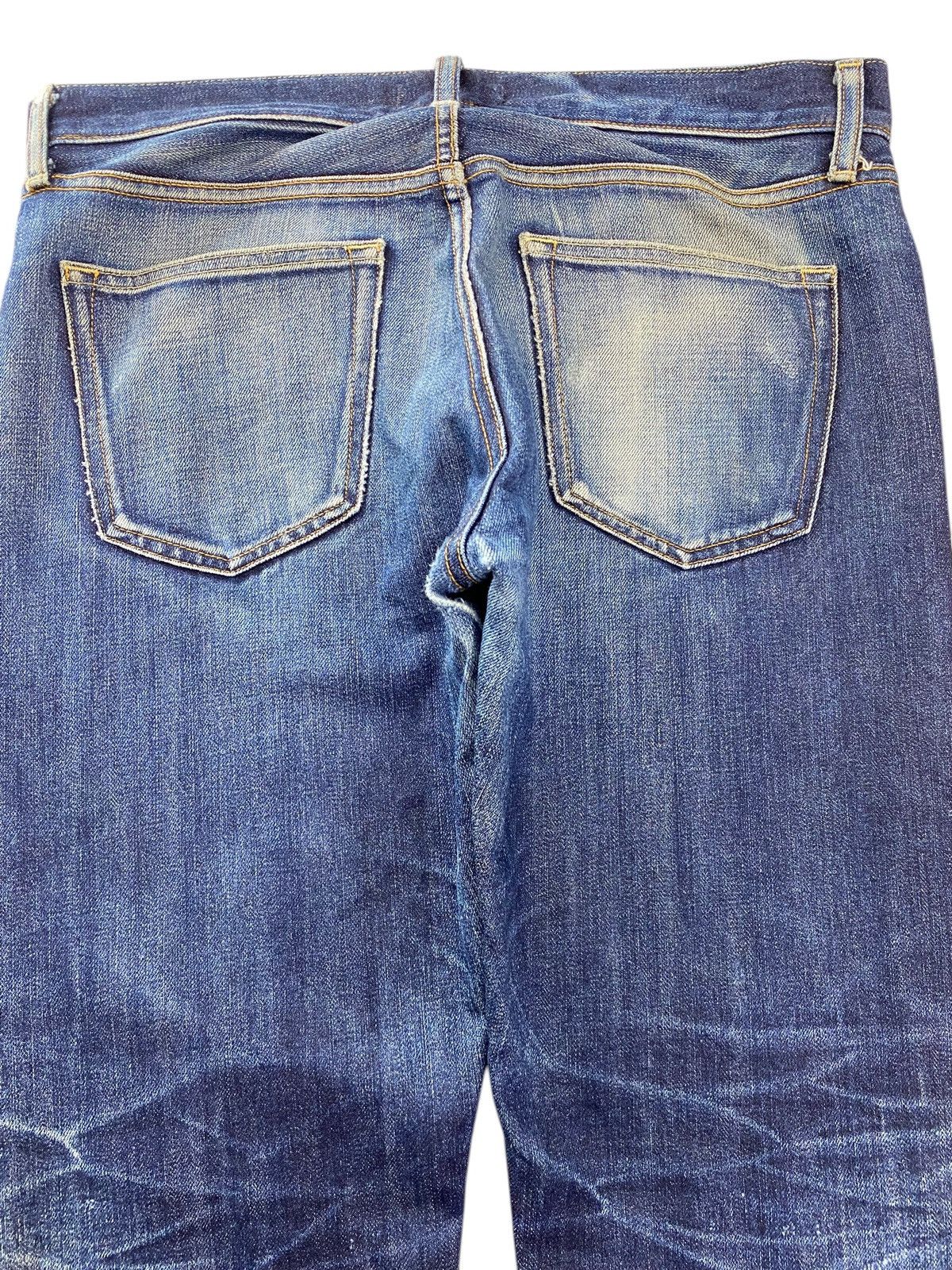 Uniqlo Uniqlo Whiskered Blue Wash Style Straight Leg Jeans Size US 34 / EU 50 - 4 Thumbnail