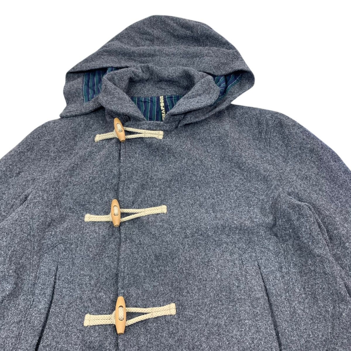 Frapbois × Issey Miyake × Japanese Brand VINTAGE FRAPBOIS ISSEY MIYAKE TOGGLE BUTTON WOOL COAT Size US M / EU 48-50 / 2 - 6 Thumbnail
