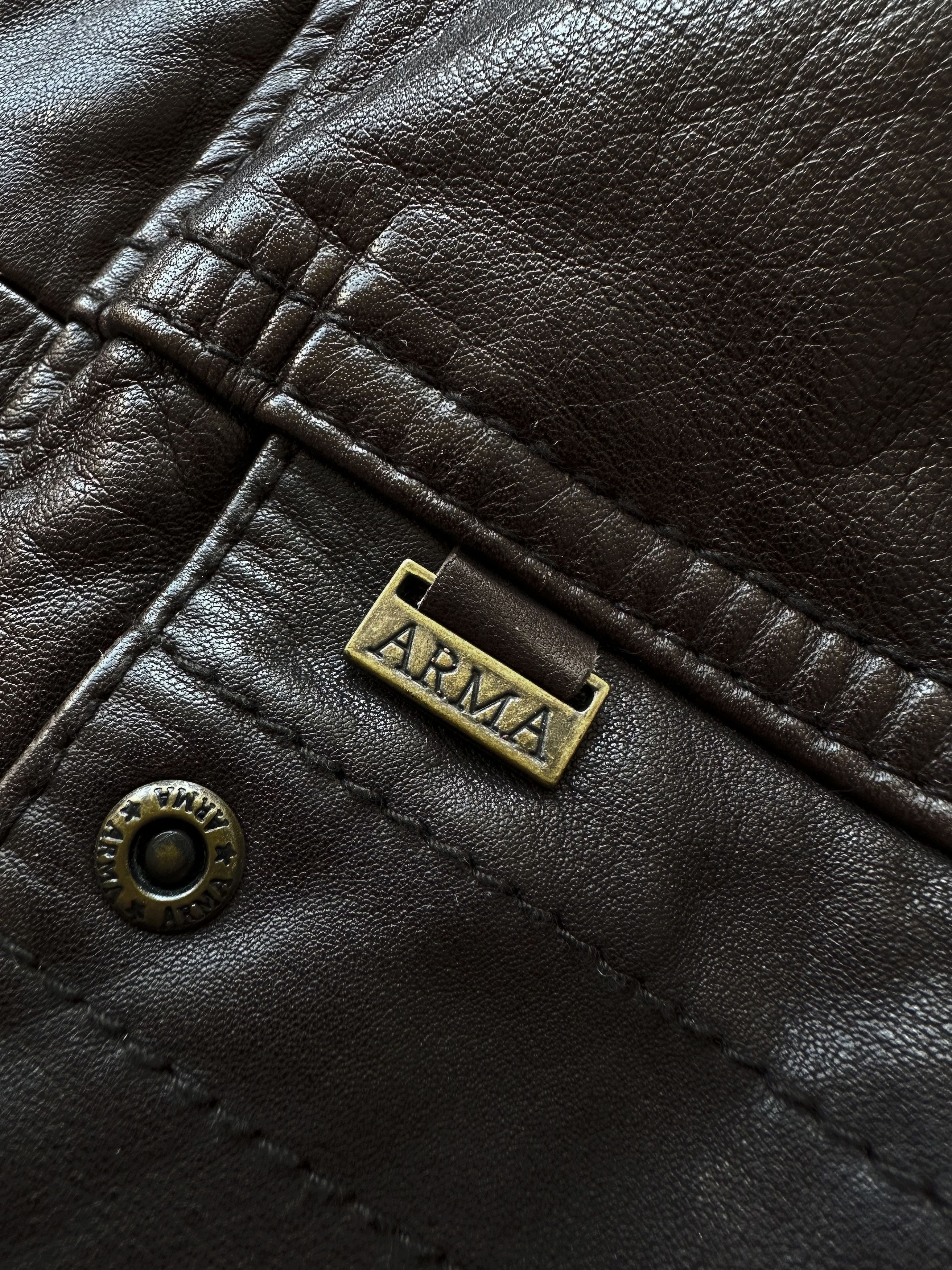 ARMA × Genuine Leather ARMA Ambassador Squadron brown leather jacket Size US L / EU 52-54 / 3 - 7 Thumbnail