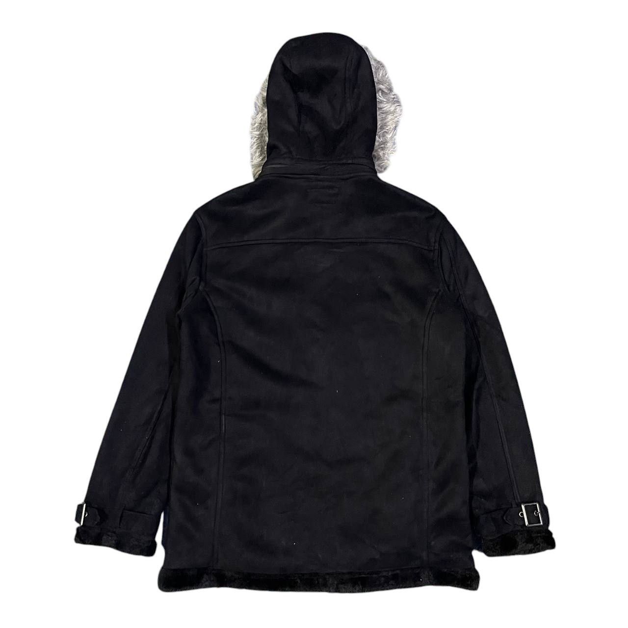 If Six Was Nine Vintage Gilevans Suede Fur Hooded Jacket Size US L / EU 52-54 / 3 - 12 Thumbnail