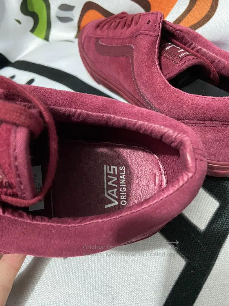 Wtaps Wtaps Burgundy Low-Top Sneakers Size US 9 / EU 42 - 8 Thumbnail