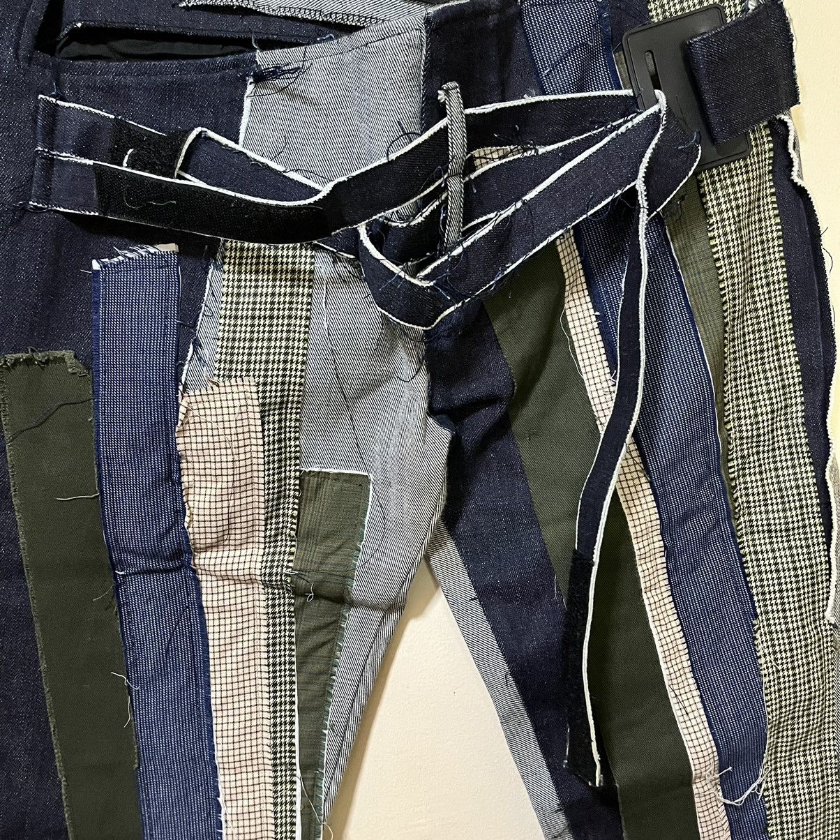 Japanese Brand MEP APOSTROPHE (T) ME PATCHWORK FLARED UNCLE ZIP DENIM PANTS Size US 32 / EU 48 - 5 Thumbnail