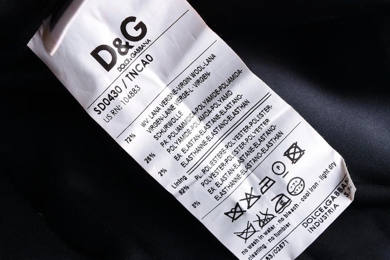 Dolce & Gabbana Women's D&G Dolce & Gabbana Wool Blend Dress Charcoal Size S / US 4 / IT 40 - 7 Thumbnail