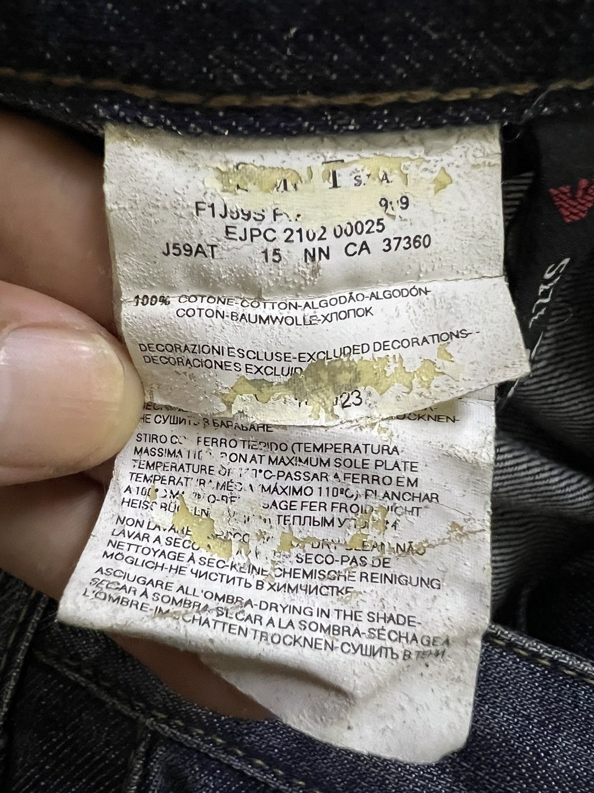 Armani × Emporio Armani VERY RARE JEANS EMPORIO ARMANI Size US 33 - 5 Thumbnail