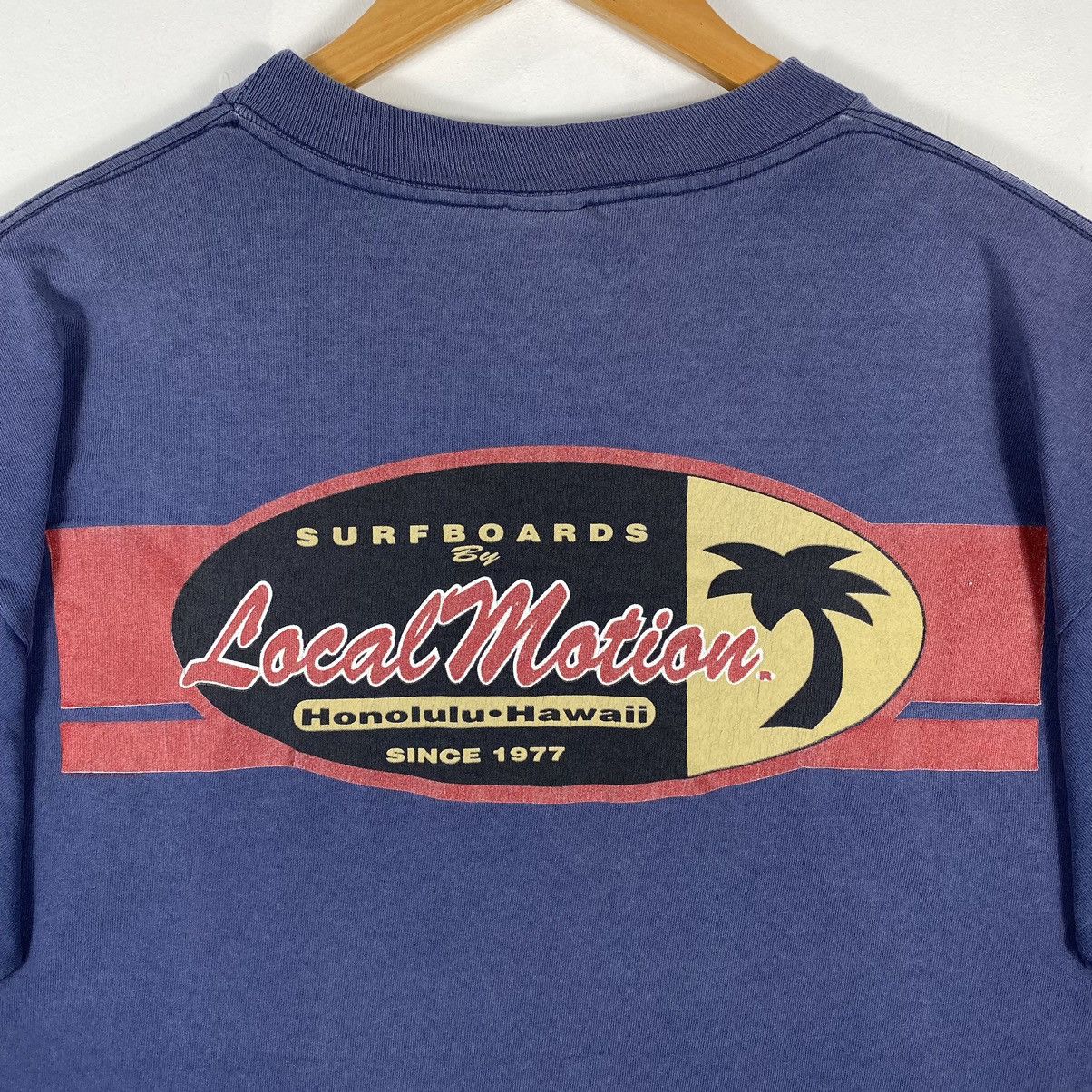 Vintage Vintage 90's LOCAL MOTION SURFBOARDS Honolulu-Hawaii Tee Size US L / EU 52-54 / 3 - 3 Thumbnail