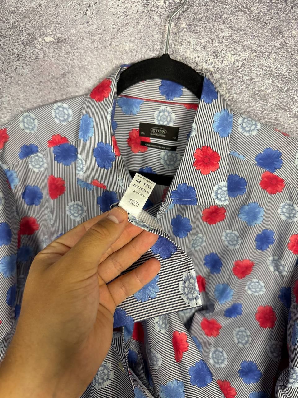 Eton ETON FLOWER FLORAL PRINTED SHIRT BUTTON UP MEN'S Size US XL / EU 56 / 4 - 8 Thumbnail