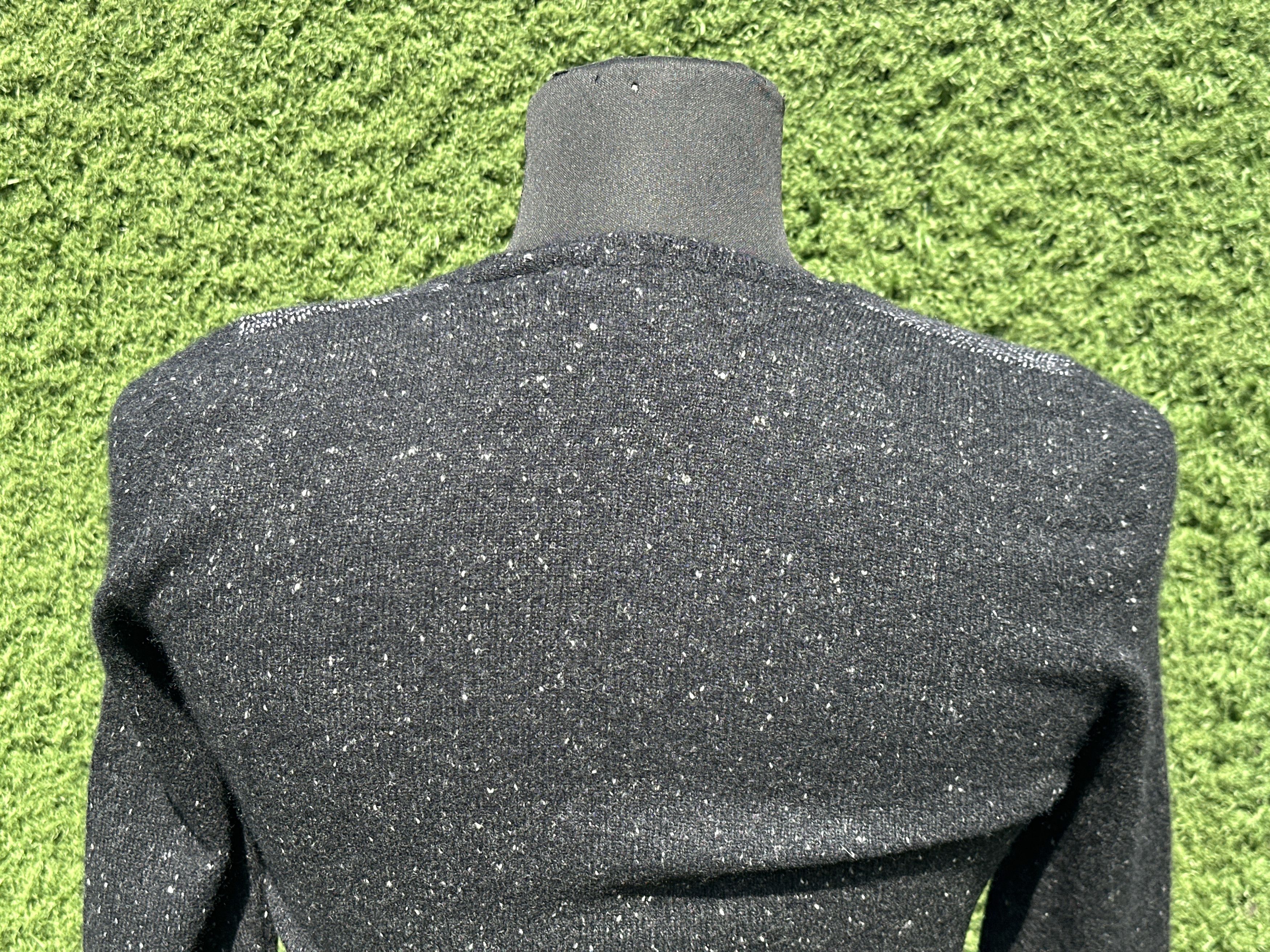 Brunello Cucinelli Brunello Cucinelli Cashmere Cropped Cardigan S Black Knit Size S / US 4 / IT 40 - 9 Thumbnail