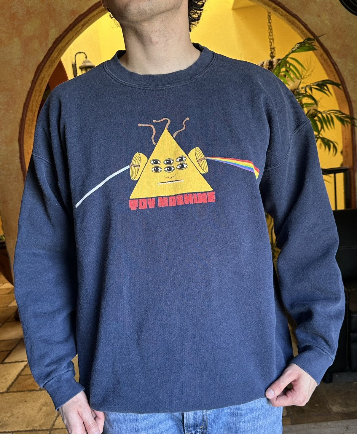 Toy Machine RARE Toy Machine Dark Side Pink Floyd skate sweatshirt y2k Size US XL / EU 56 / 4 - 8 Thumbnail