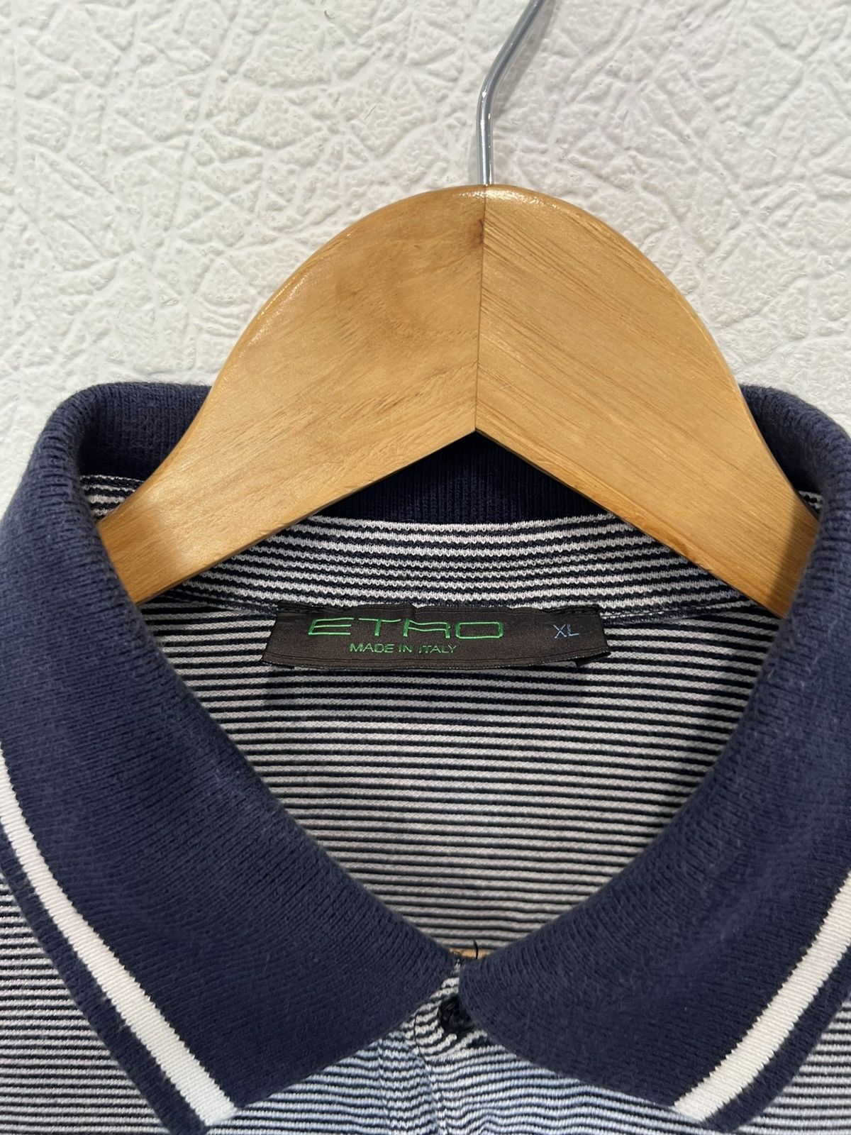 Etro Etro Striped Grey Polo Shirt Tee Size US XL / EU 56 / 4 - 4 Thumbnail
