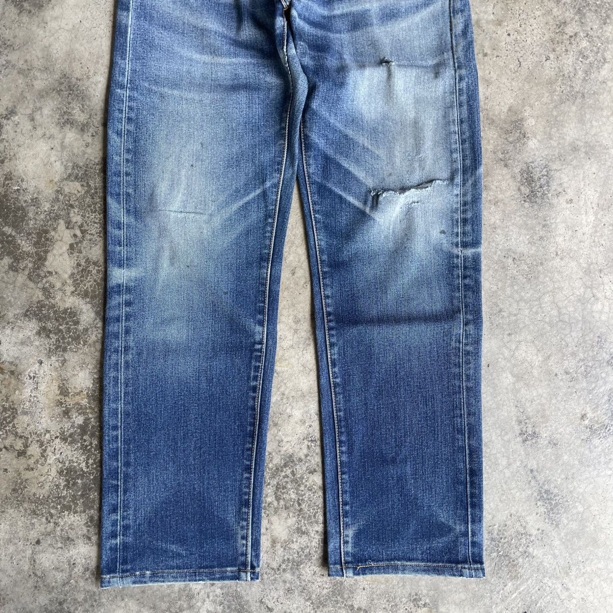 Levi's Vintage Clothing 🔥Vintage Levis 505 Big E Stoned Washed Ripped Denim Jeans Size US 29 - 3 Thumbnail