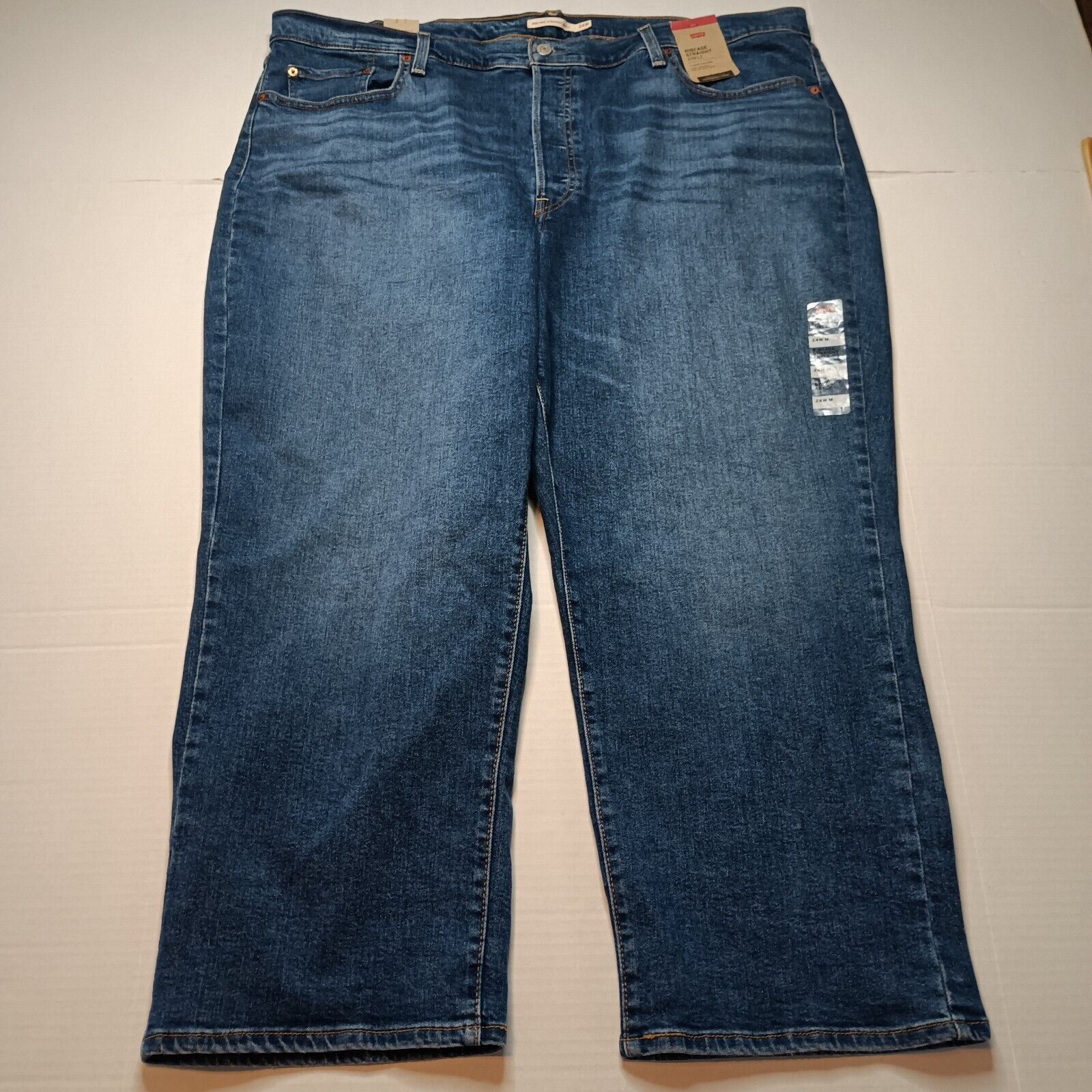Levi's Levi's Ribcage Straight Ankle Jeans Women's 24W Plus Size Size 30" / US 8 / IT 44 - 2 Thumbnail