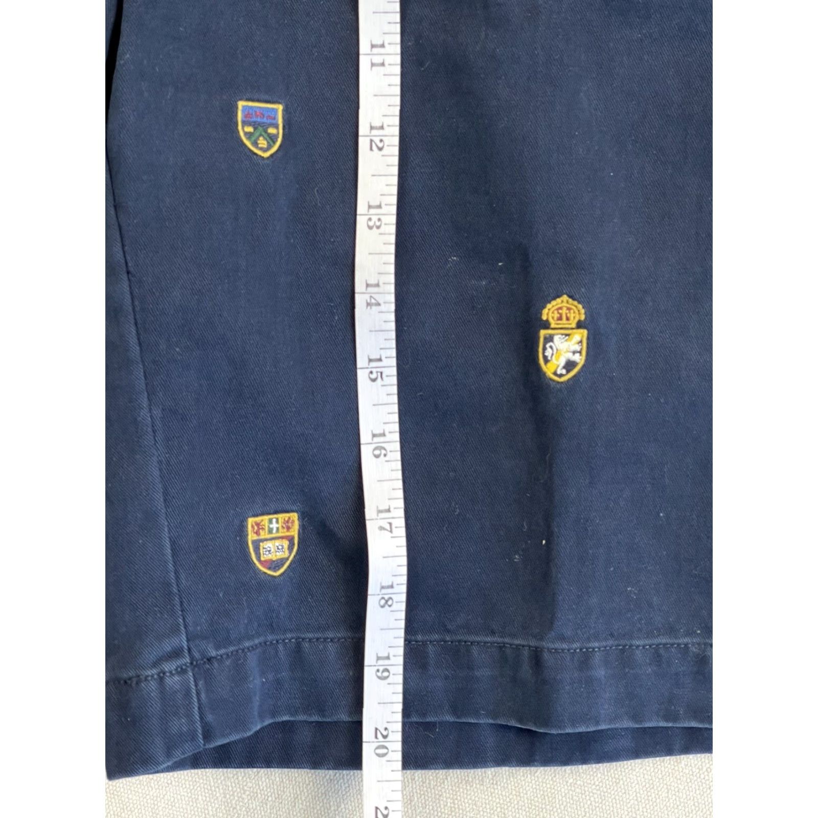 Polo Ralph Lauren Polo Ralph Lauren Mens Embroidered Lion Crest Logo Golf Shorts Navy Blue Sz 35 Size US S / EU 44-46 / 1 - 8 Thumbnail