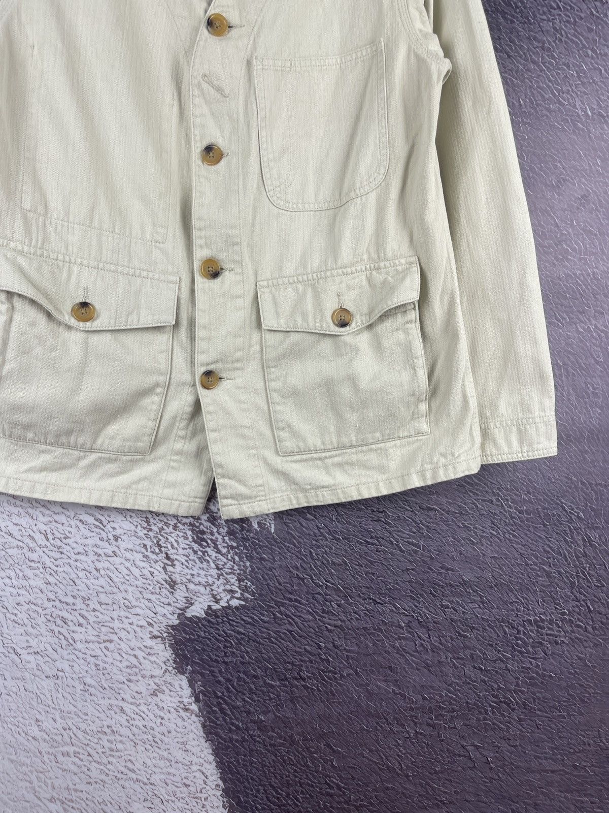 Japanese Brand 3 days union Workware Union Made beige blazer jacket work Size US L / EU 52-54 / 3 - 9 Thumbnail
