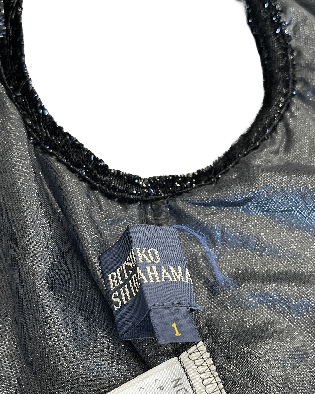 Japanese Brand Ritsuko Shirahama Velvet Asymmetric Button Cardigan Top Size ONE SIZE - 9 Thumbnail