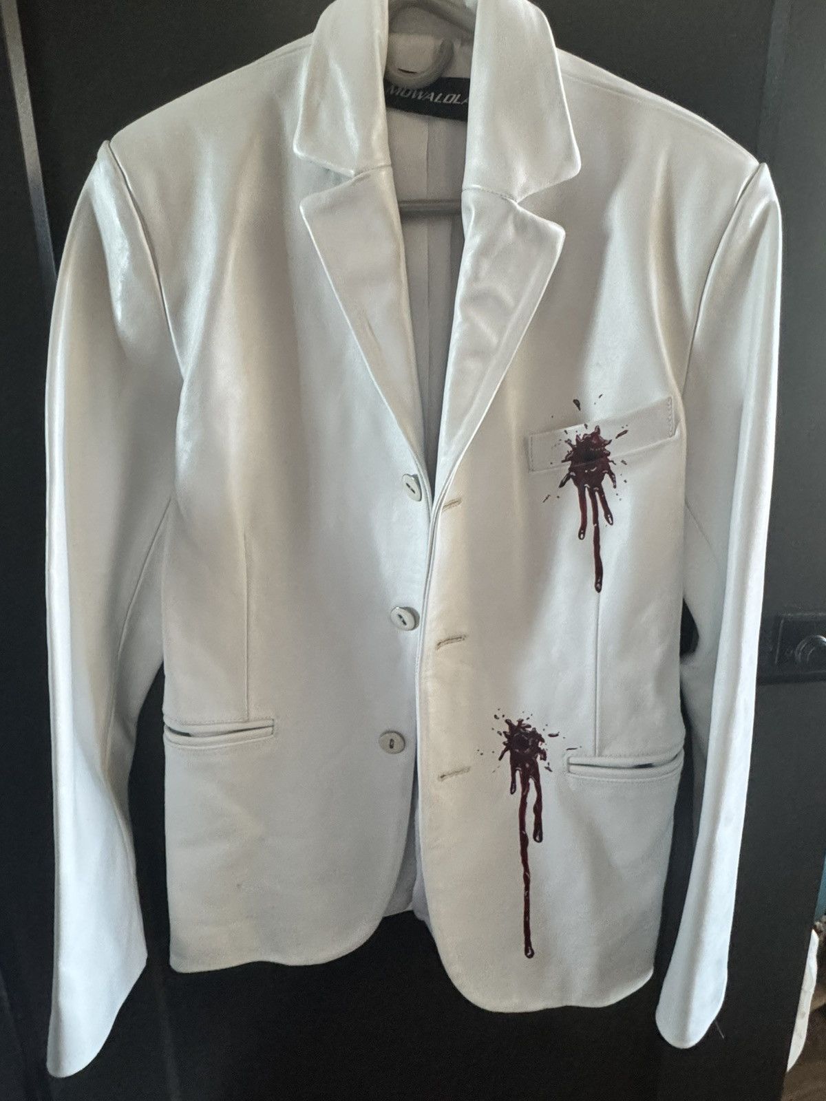 Mowalola Mowalola Leather Blazer Size 48R - 4 Thumbnail