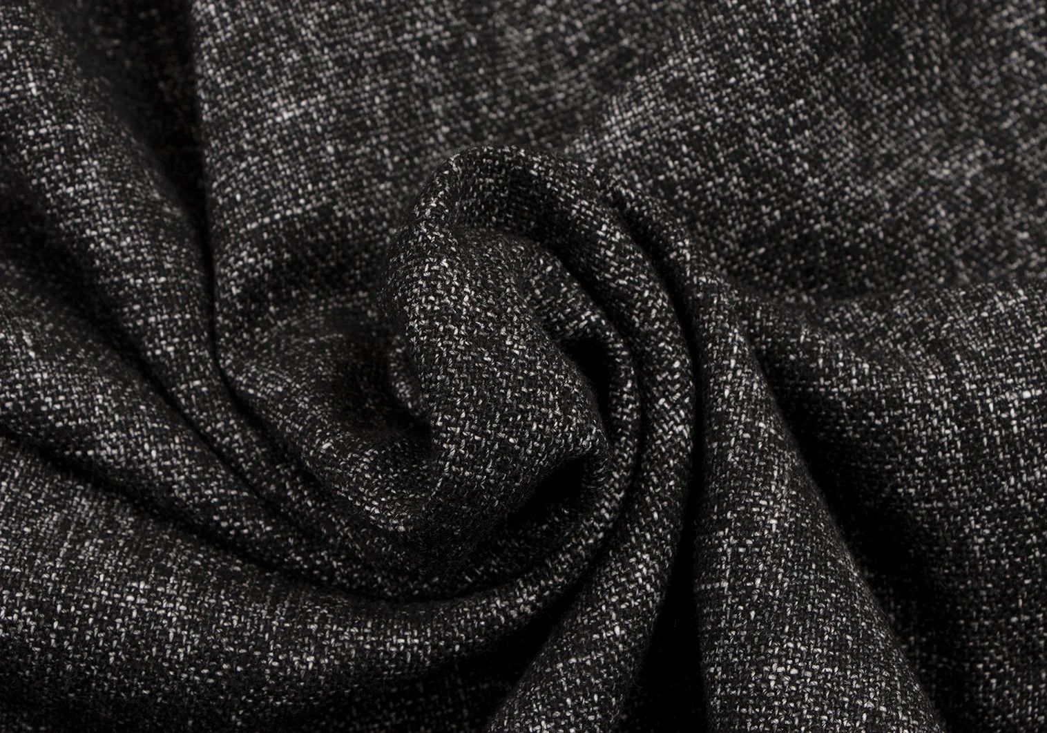 Emporio Armani Melange Wool One-Button Jacket in Black and White Size US S / EU 44-46 / 1 - 13 Thumbnail