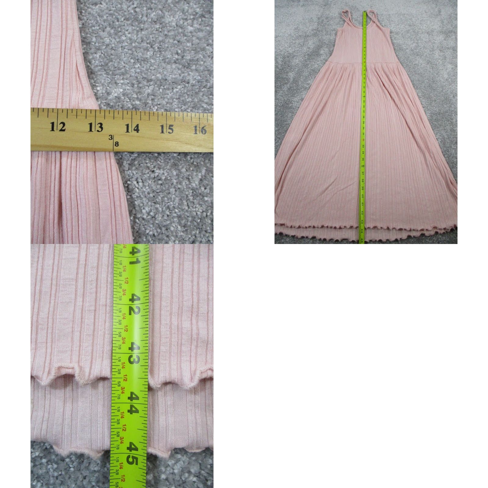 Everlane VINTAGE Everlane Dress Women Small Sleeveless Pink Knit Midi Blouson Casual Size S / US 4 / IT 40 - 8 Thumbnail