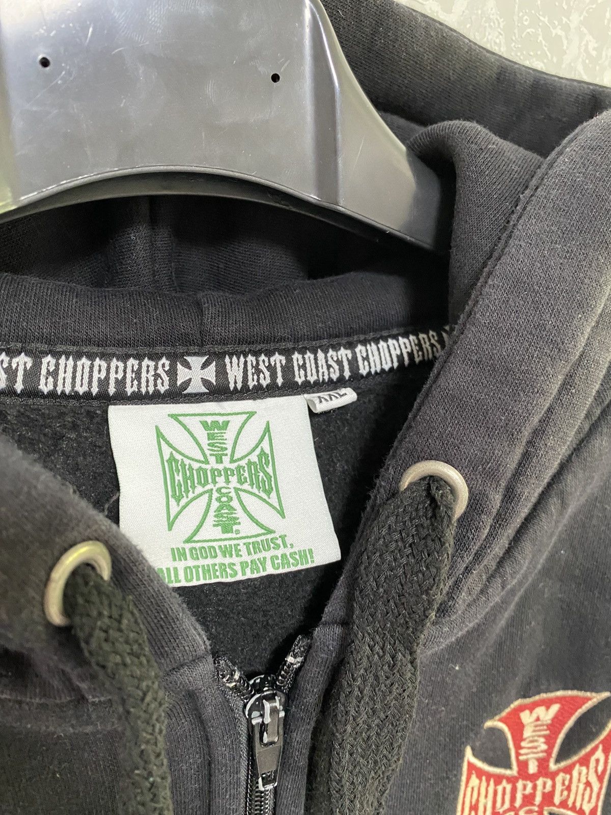 West Coast Choppers Vintage West Coast Choppers Hooded Boxy Vest Y2K M Size US XL / EU 56 / 4 - 2 Thumbnail