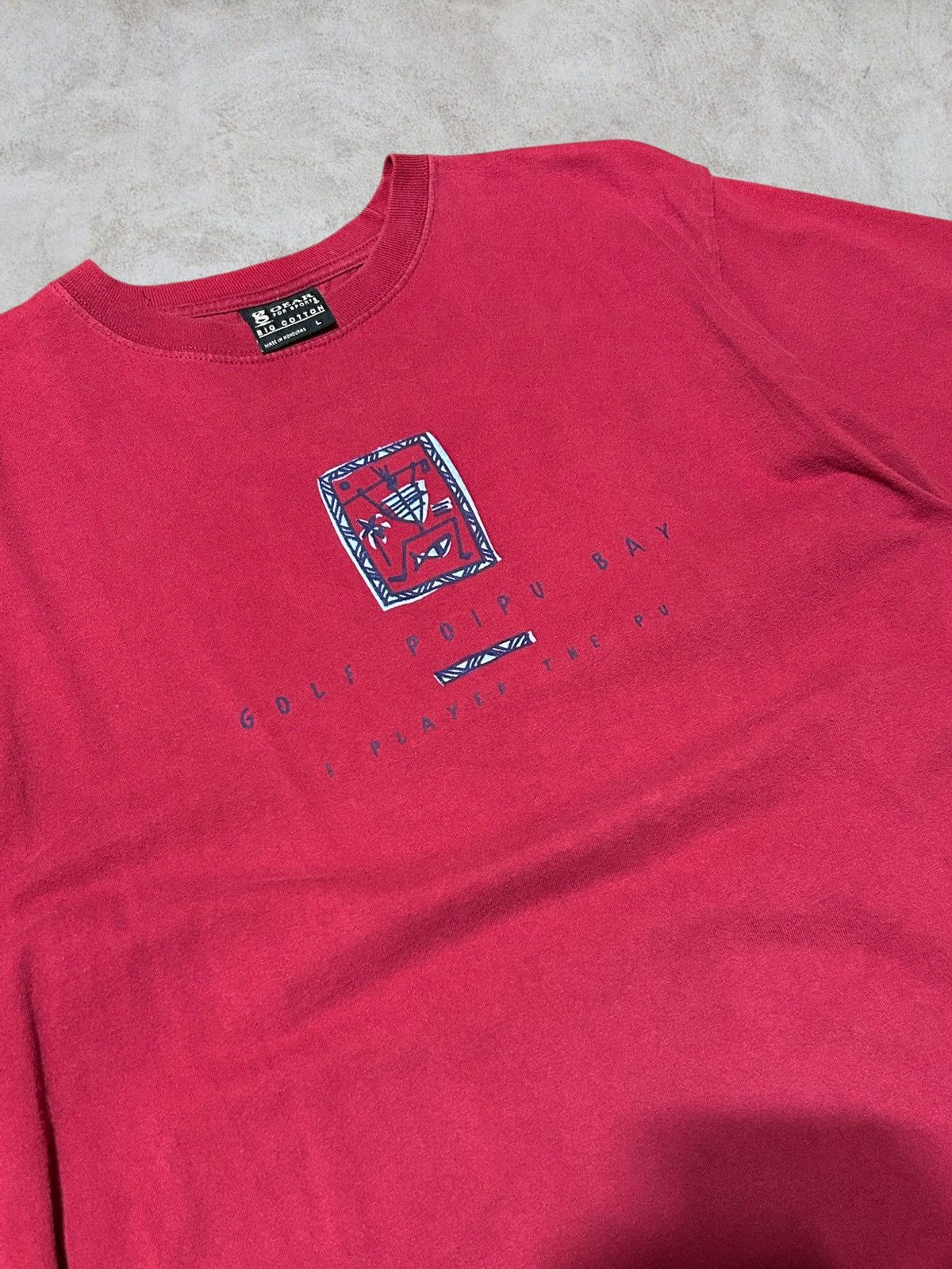 Gear for Sports Vintage red Poipu Bay golf tee from Kauai, Hawaii. Size US L / EU 52-54 / 3 - 1 Thumbnail