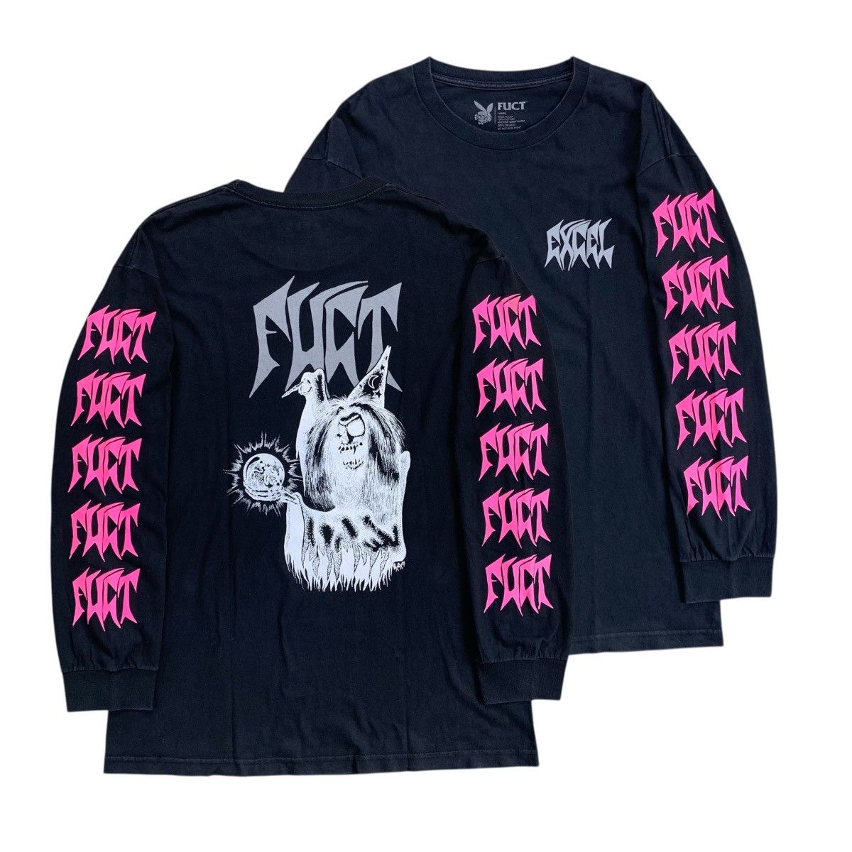 FUCT × Vintage Rare FUCT x Excel Rock Band Longslevee Tshirt Size US L / EU 52-54 / 3 - 1 Thumbnail