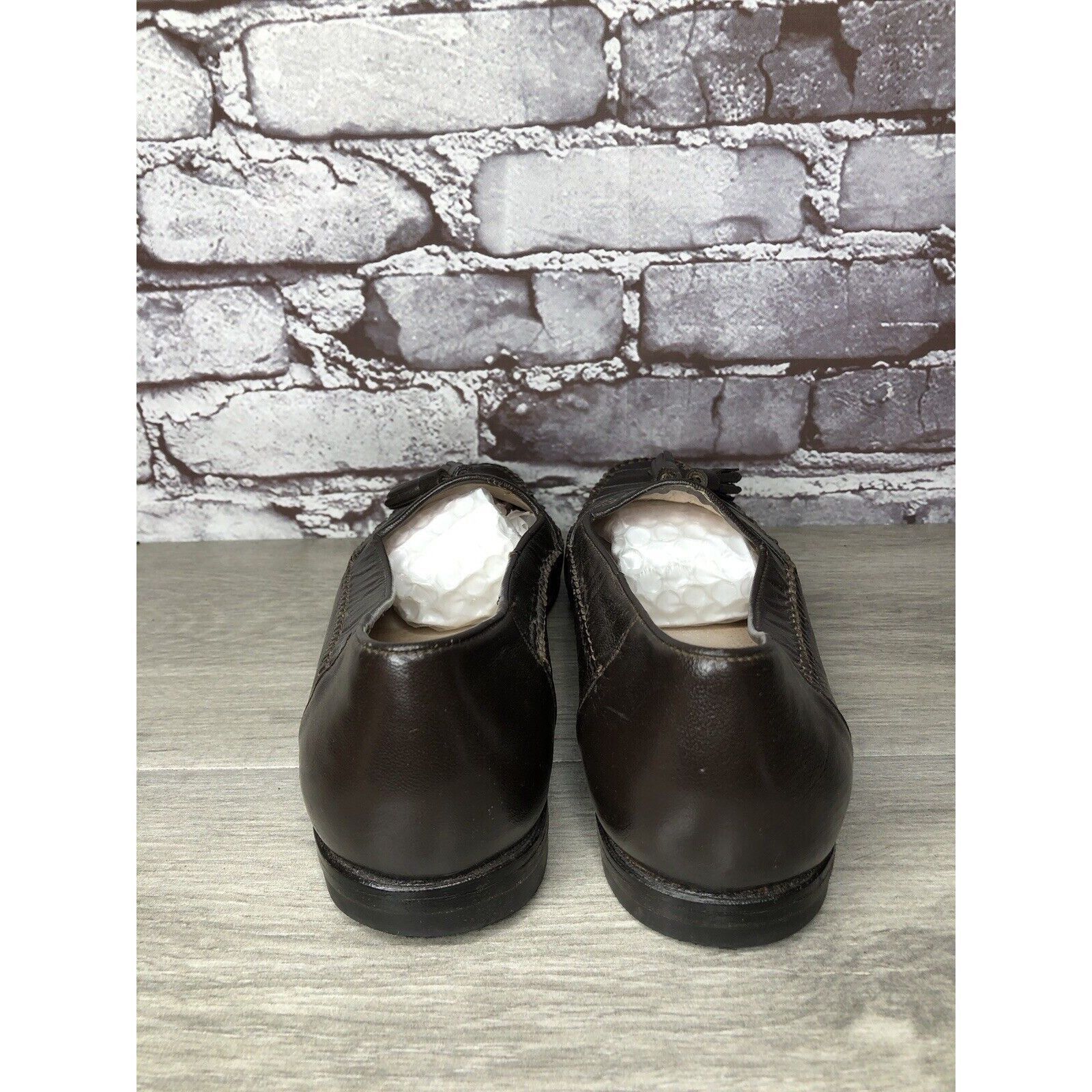 Other Andre Verger Brown Leather Tassel Loafers Handsewn Shoes Men Size US 8 / EU 41 - 4 Thumbnail