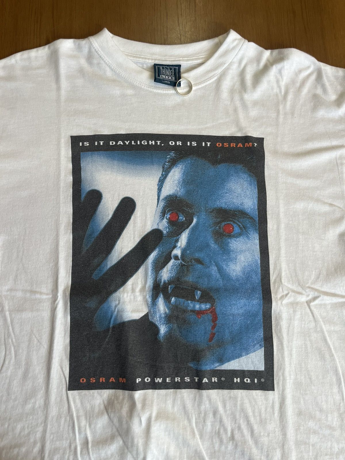 Vintage Vintage OSRAM ? Dracula promo Company 90’s Tshirt Size US L / EU 52-54 / 3 - 6 Thumbnail