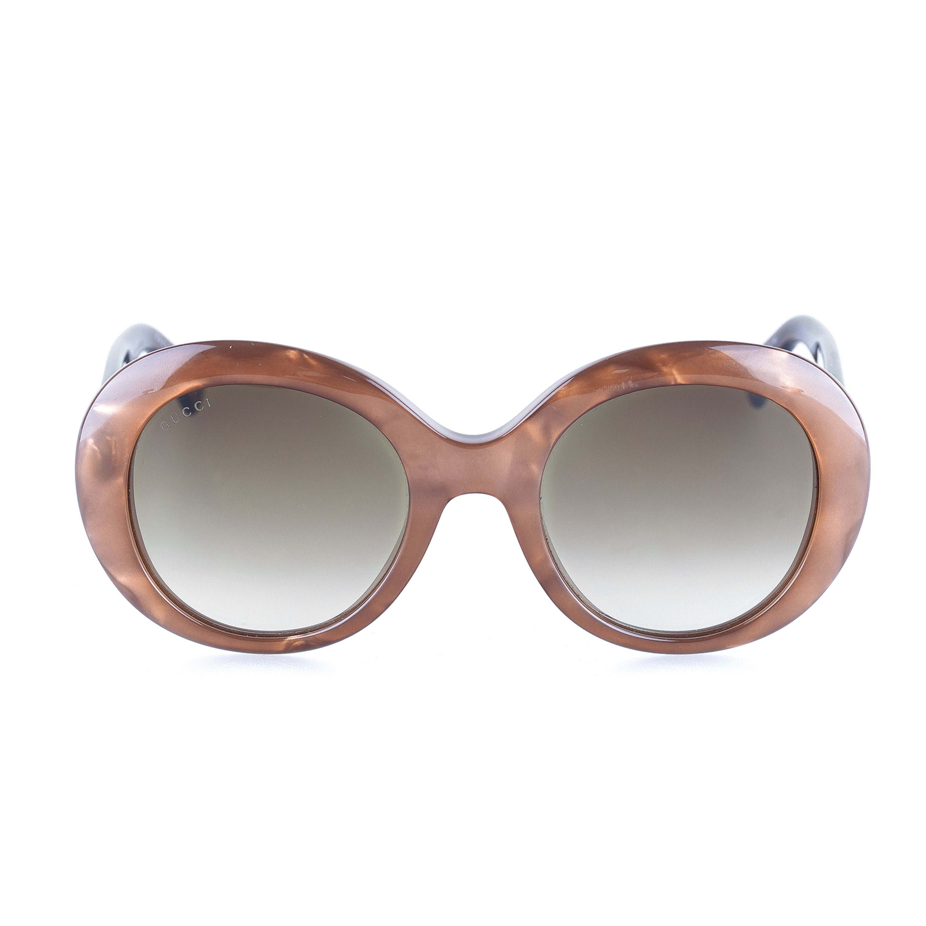 Gucci Gucci GG 3815/S R3VJD Vintage Brown Rounded Sunglasses Size ONE SIZE - 2 Thumbnail