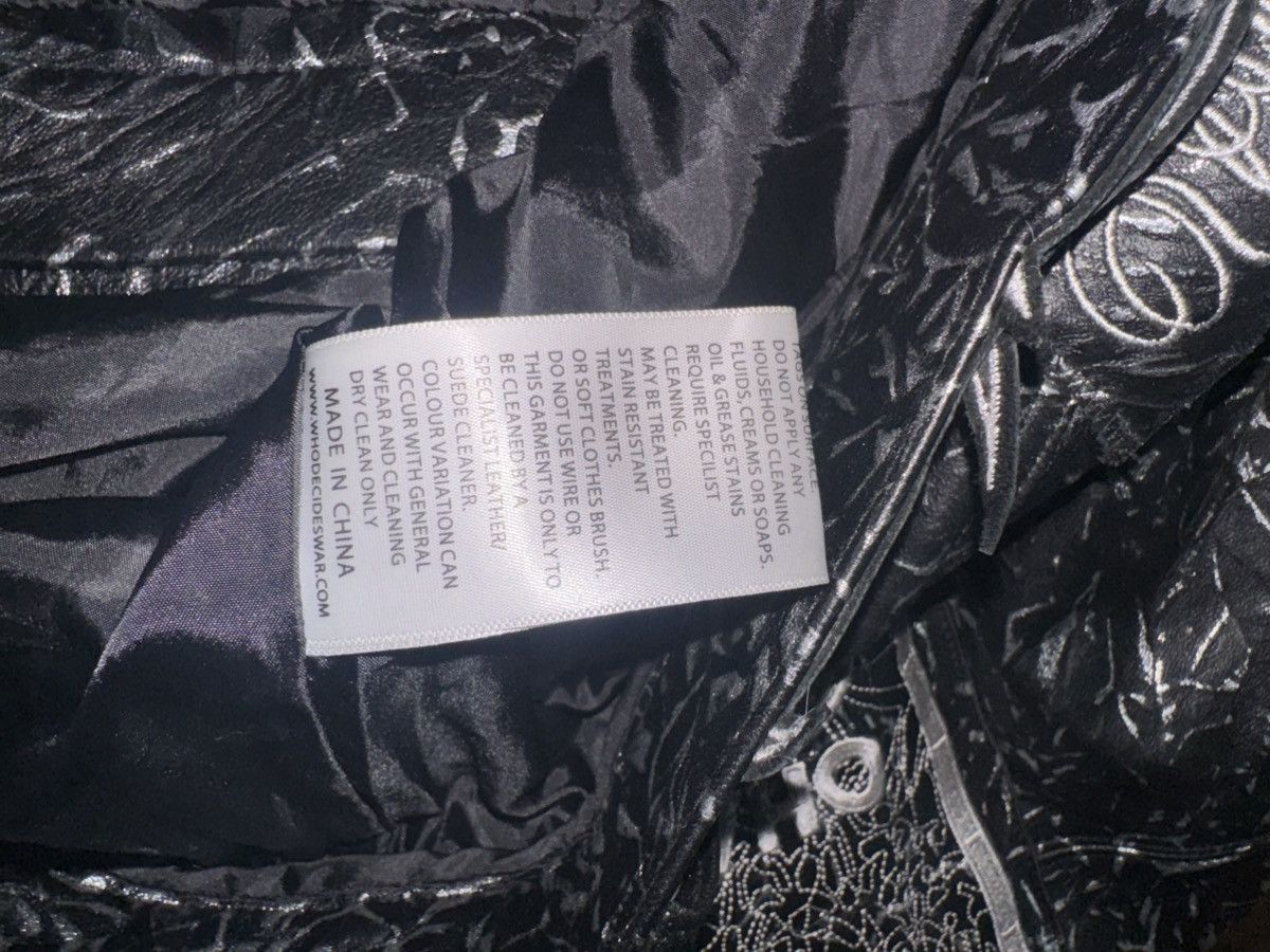 Who Decides War Who Decides War Black Leather Foil Pants NEW 36 Size US 36 / EU 52 - 10 Thumbnail
